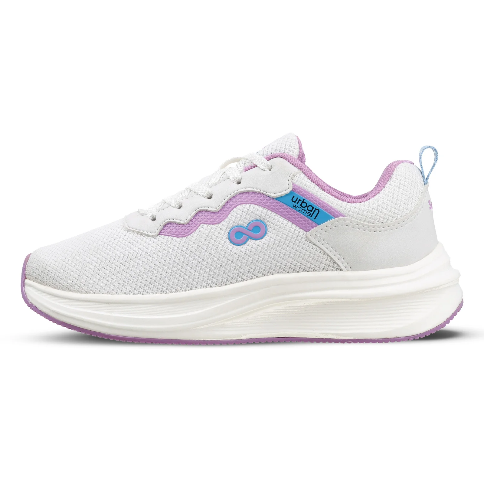 URBAN Women's Lace-up Sports Shoe - WS9919 White