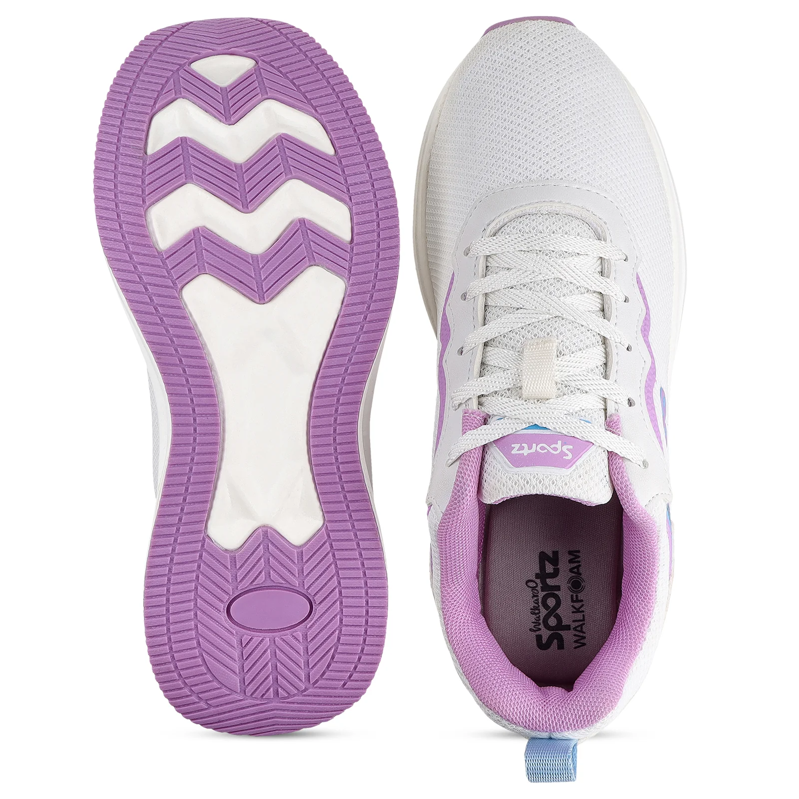 URBAN Women's Lace-up Sports Shoe - WS9919 White - Image 2