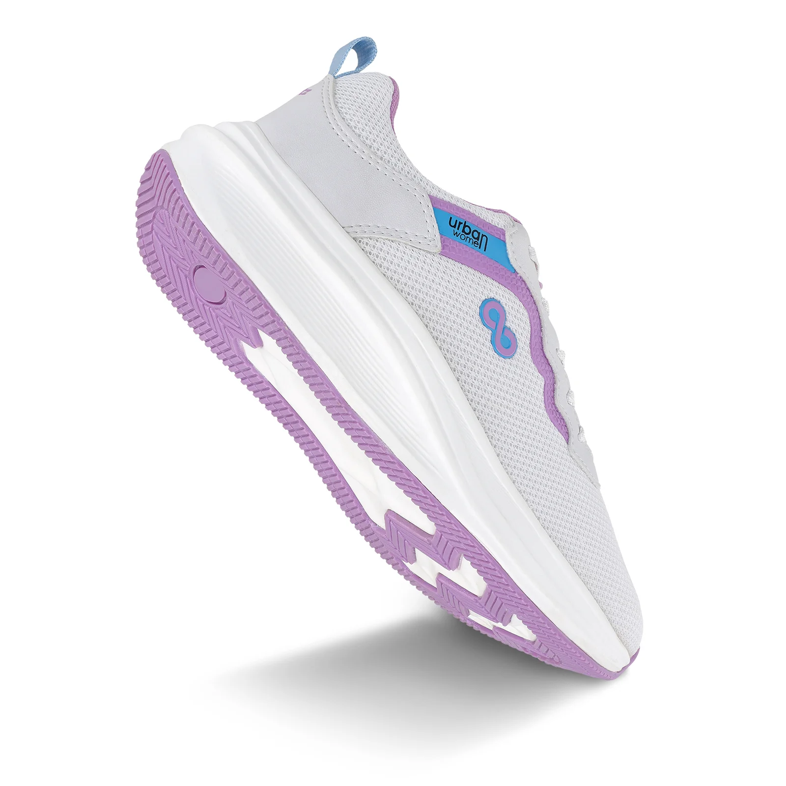 URBAN Women's Lace-up Sports Shoe - WS9919 White - Image 6