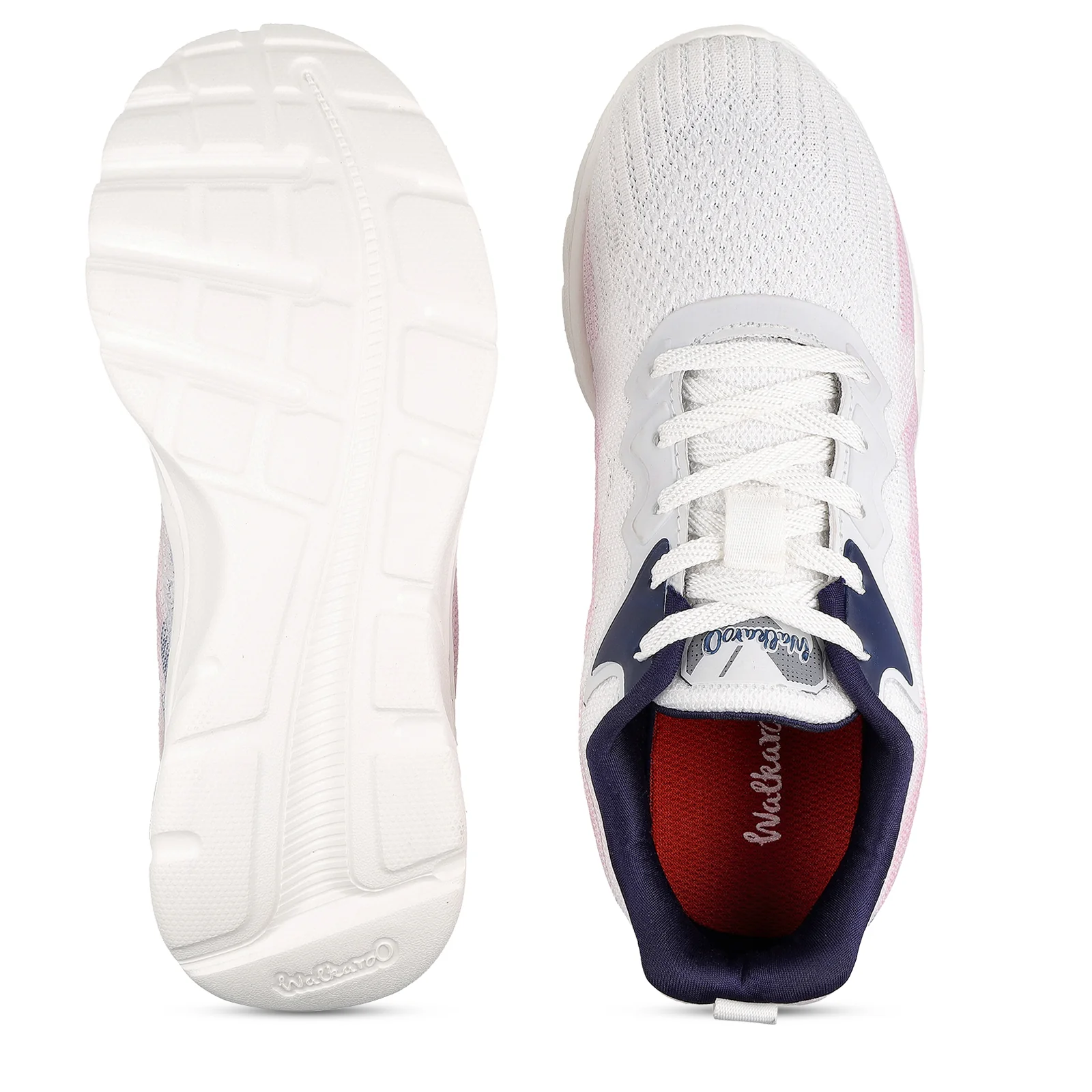 Women's Life Style Shoes - WS97093 White Navy Blue - Image 2