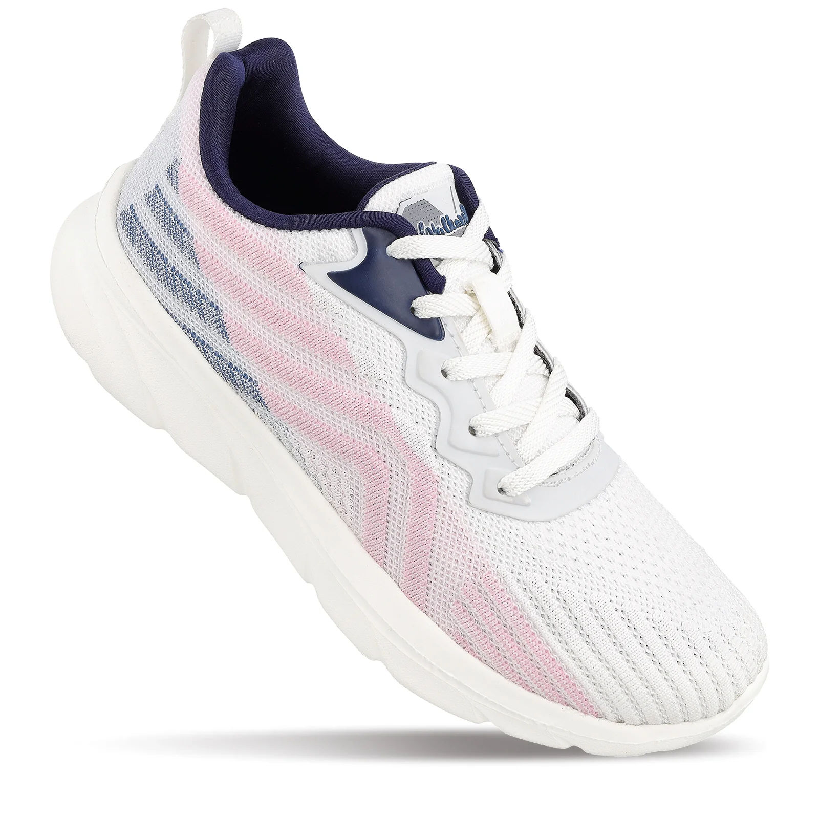 Women's Life Style Shoes - WS97093 White Navy Blue - Image 3