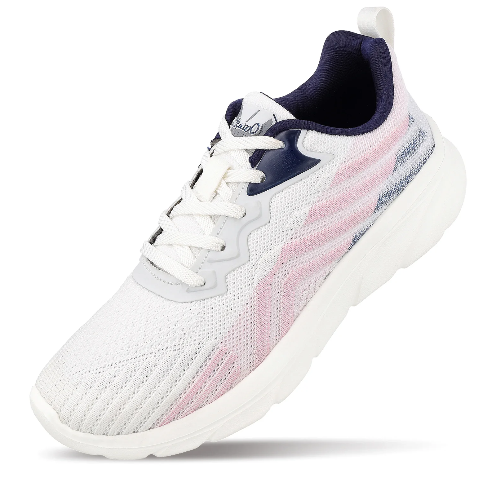 Women's Life Style Shoes - WS97093 White Navy Blue - Image 5
