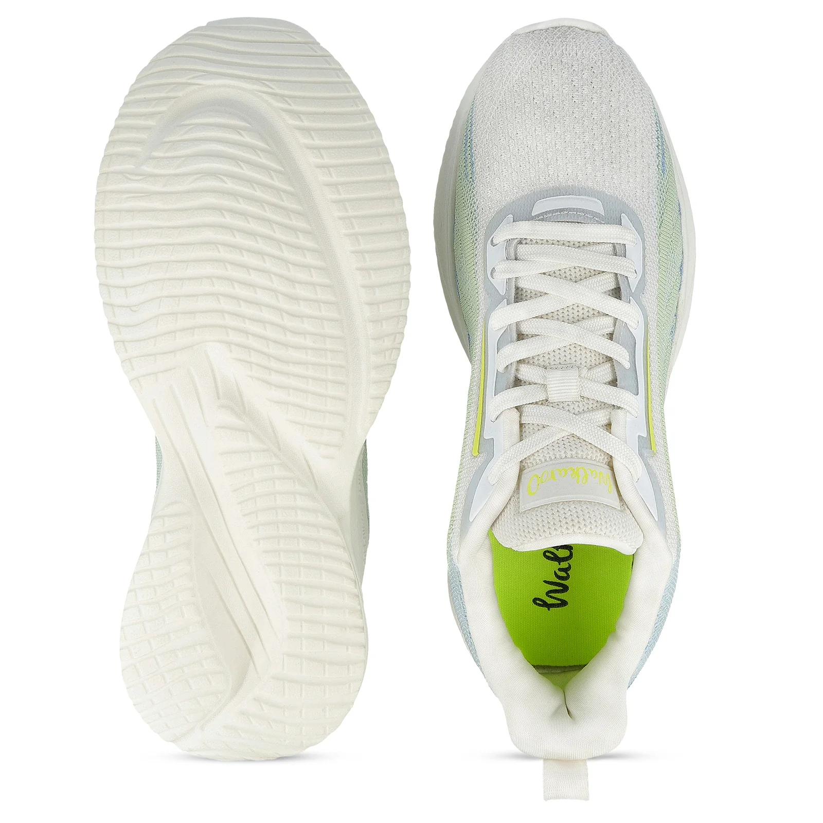Walkaroo Womens Life Style  - WS9903 White Green - Image 2