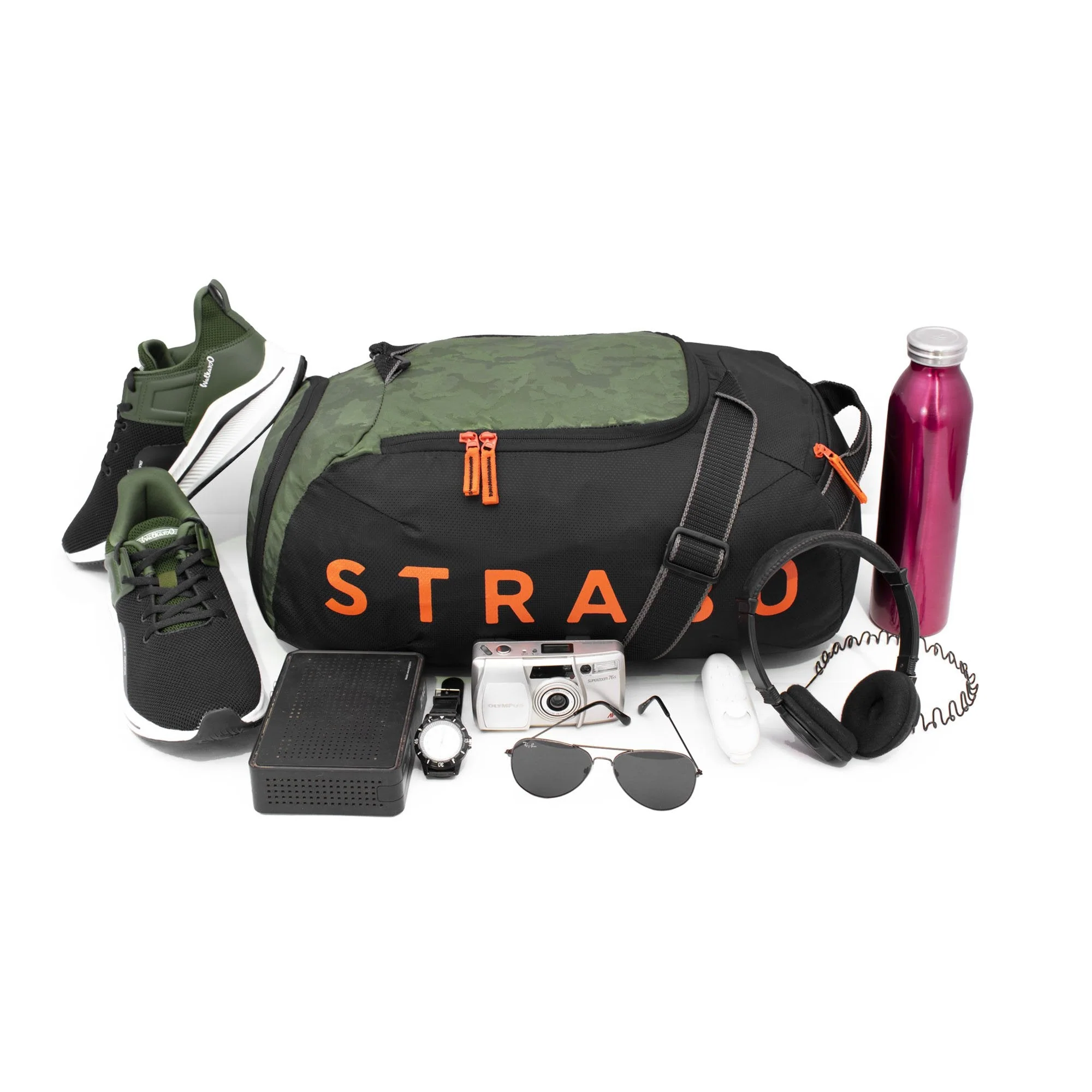 Weekend Sports Duffel - Black Green - Image 3