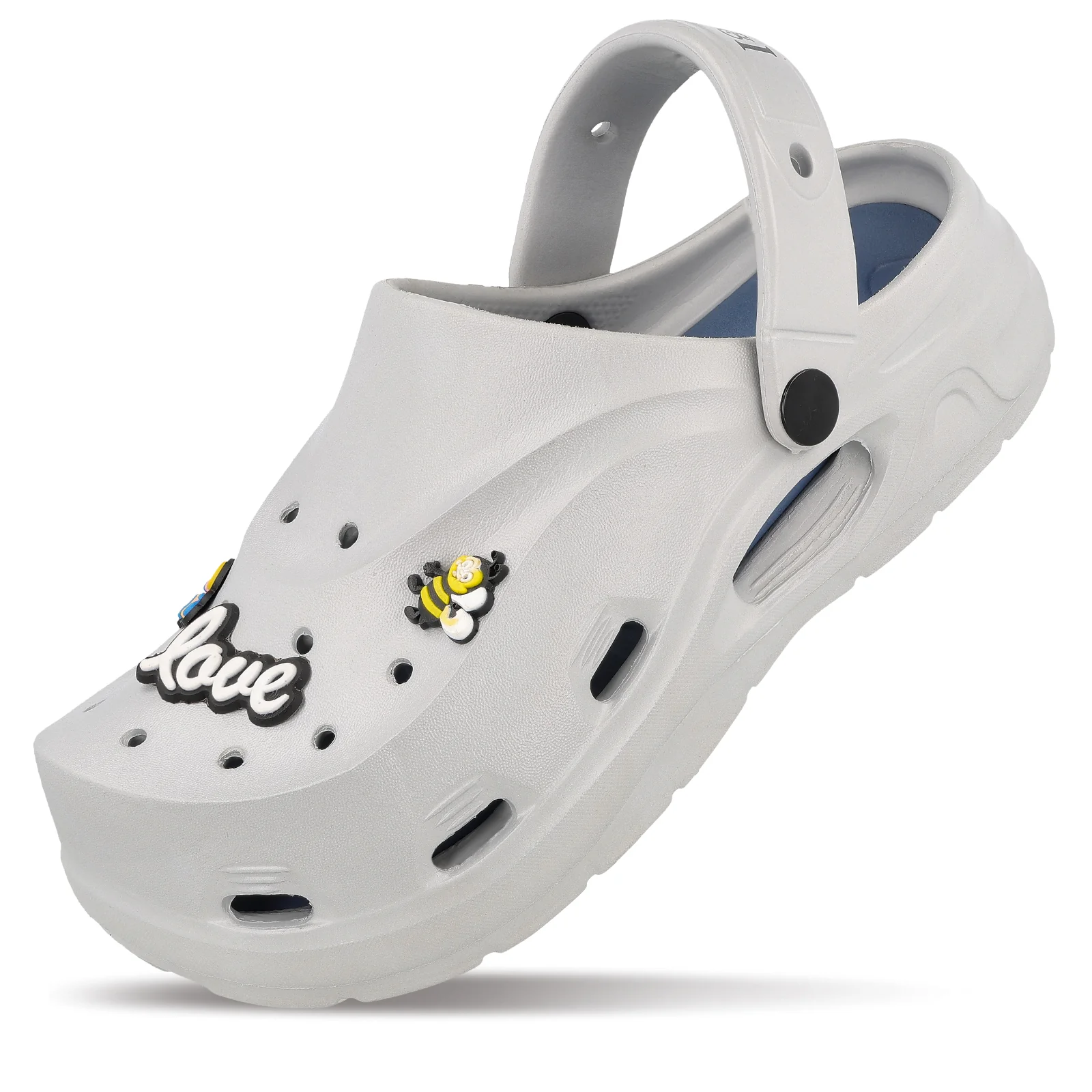 Women's Clogs - MI604 Light Grey - Image 6