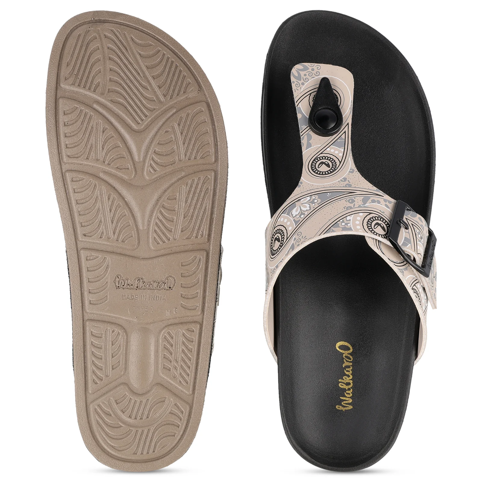 Women's Daily Wear Comfort Sandals - WE2200 Black - Image 3