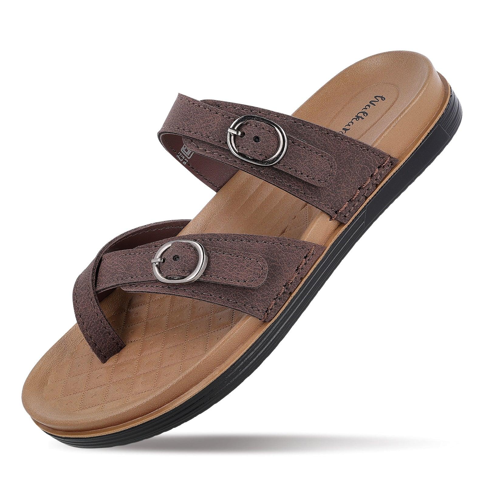 Women's Daily Wear Comfort Sandals - WE2501 BROWN - Image 6