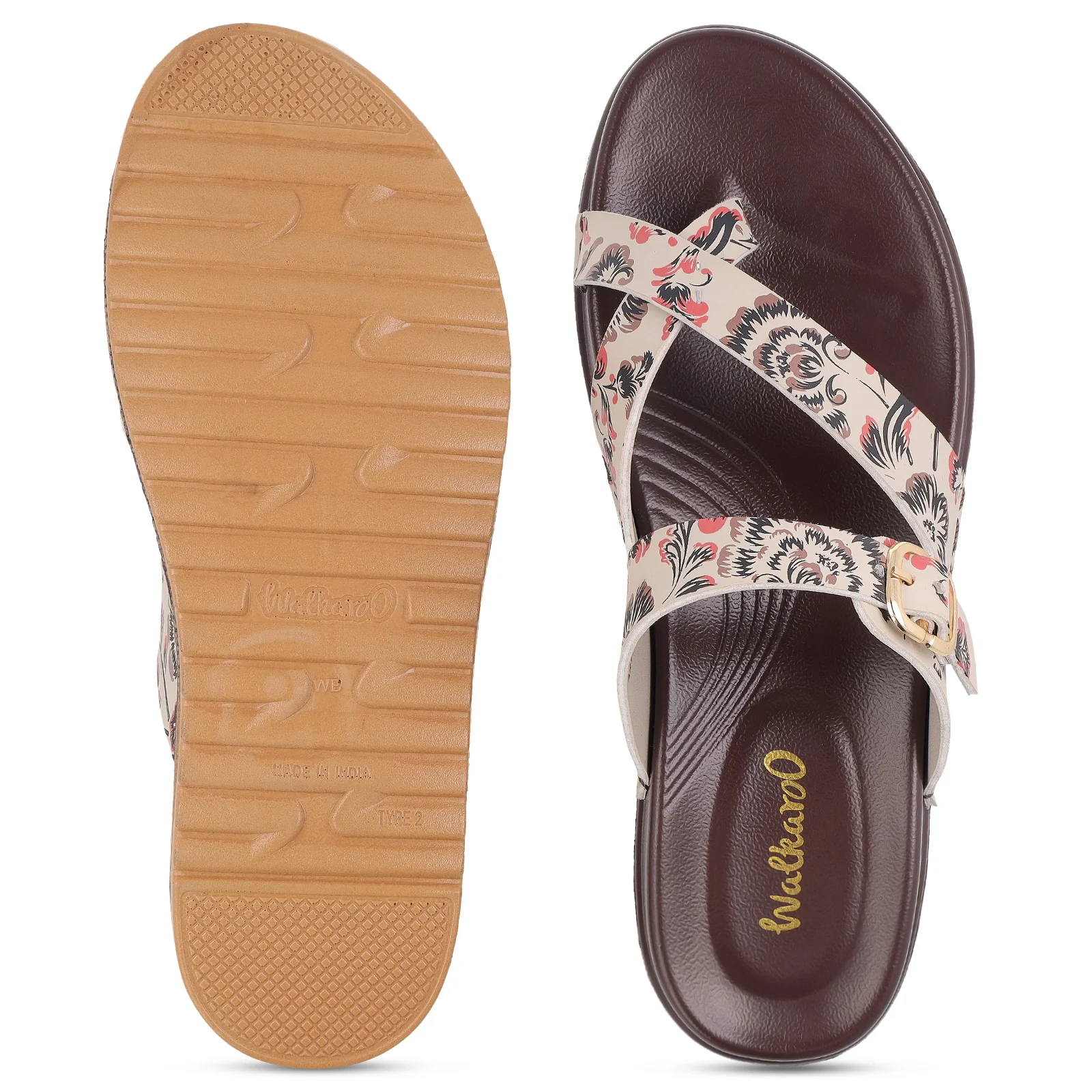 Women's Daily Wear Comfort Sandals - WLP72049 Brown - Image 3