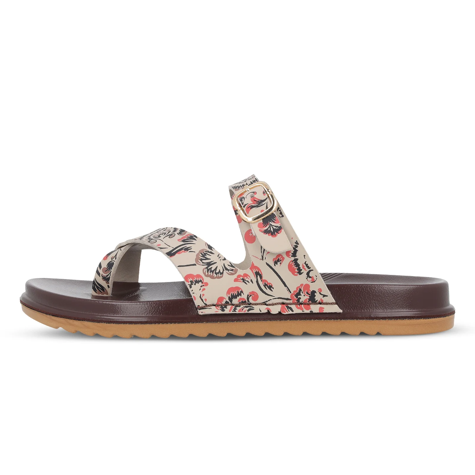 Women's Daily Wear Comfort Sandals - WLP72049 Brown - Image 4