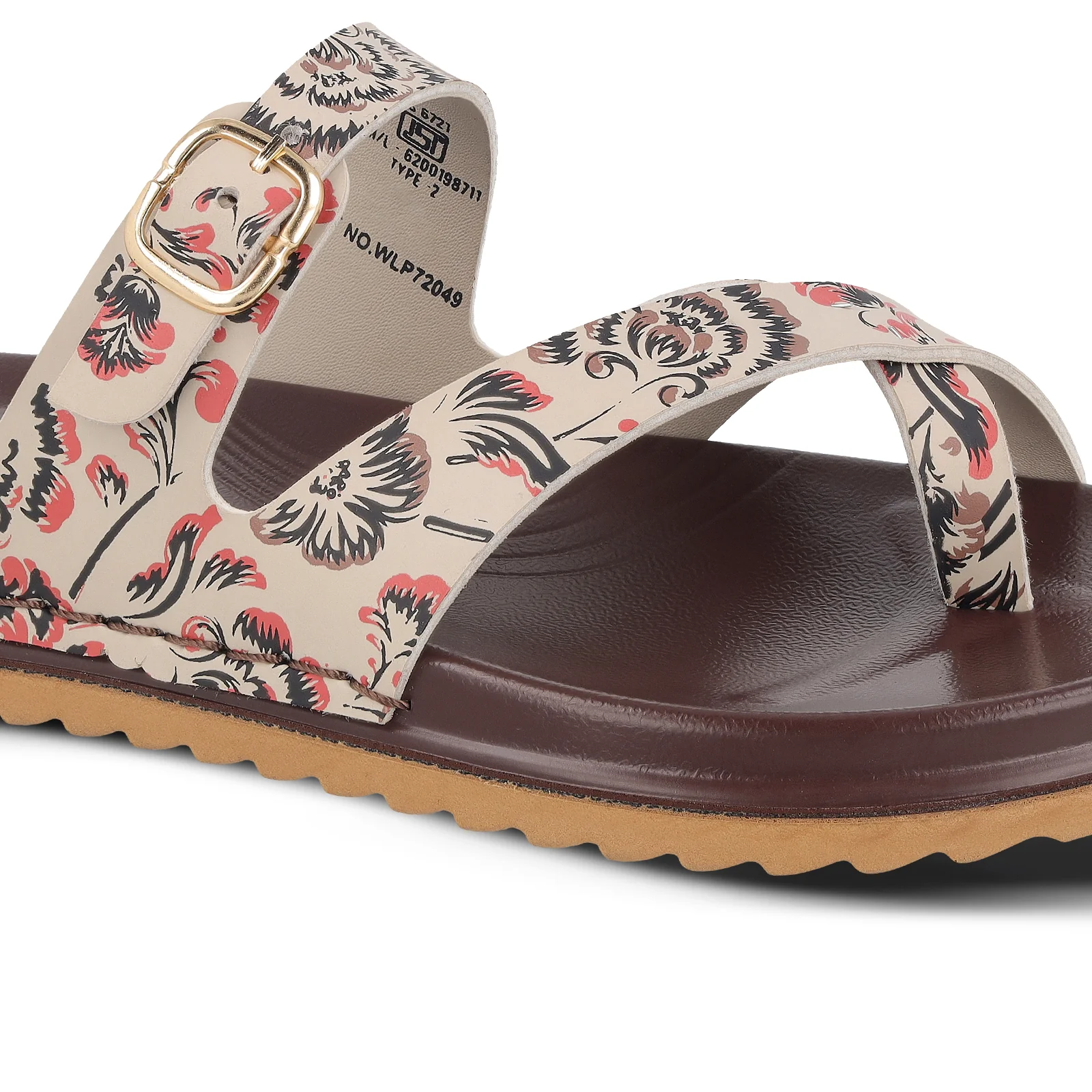 Women's Daily Wear Comfort Sandals - WLP72049 Brown - Image 5