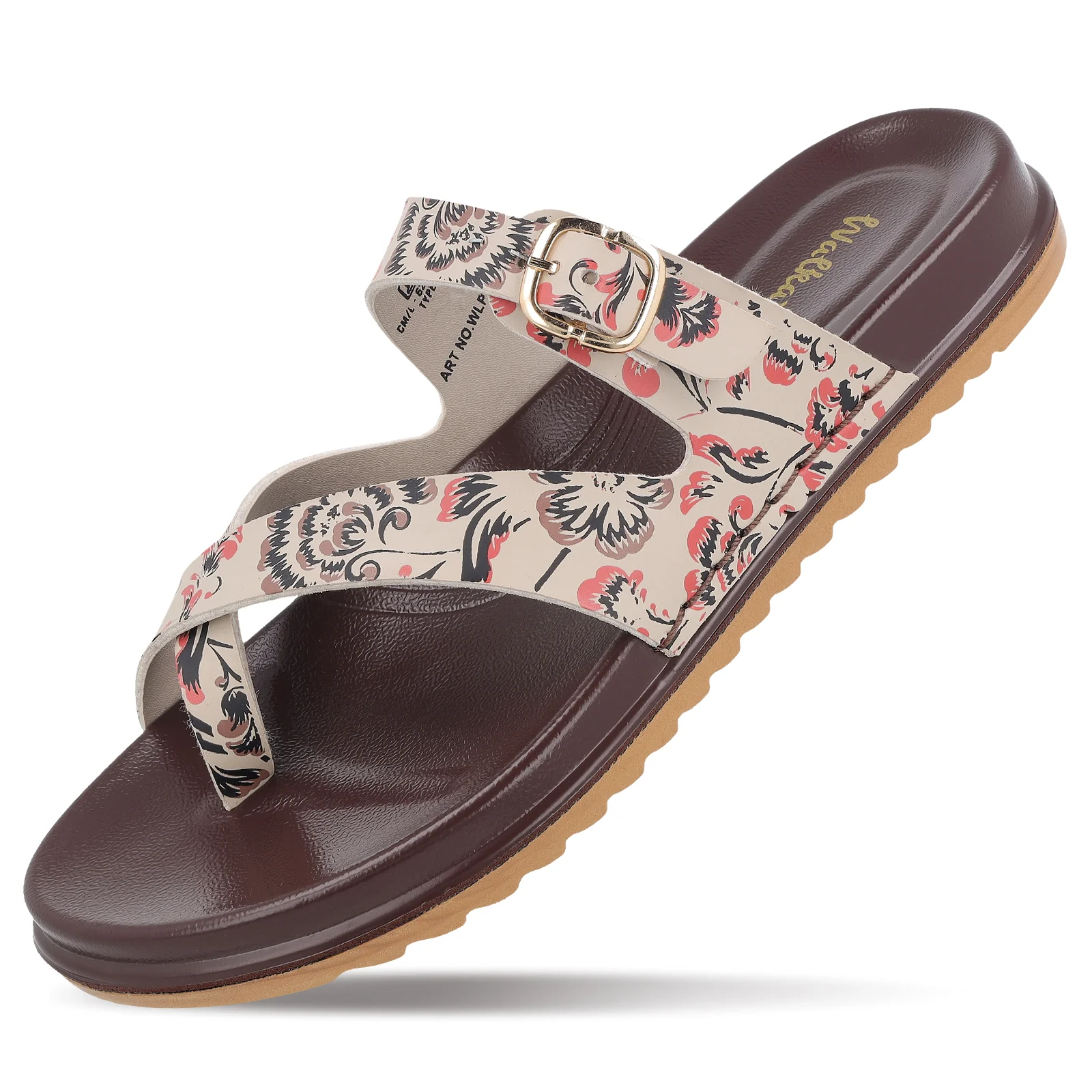 Women's Daily Wear Comfort Sandals - WLP72049 Brown - Image 6
