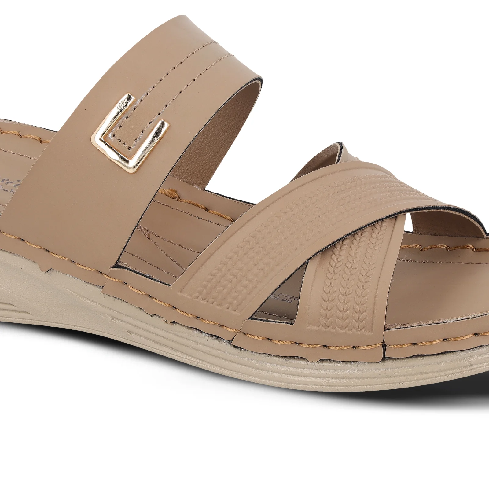 Women's Daily Wear Comfort Sandals  - WLP72051 Cream - Image 5