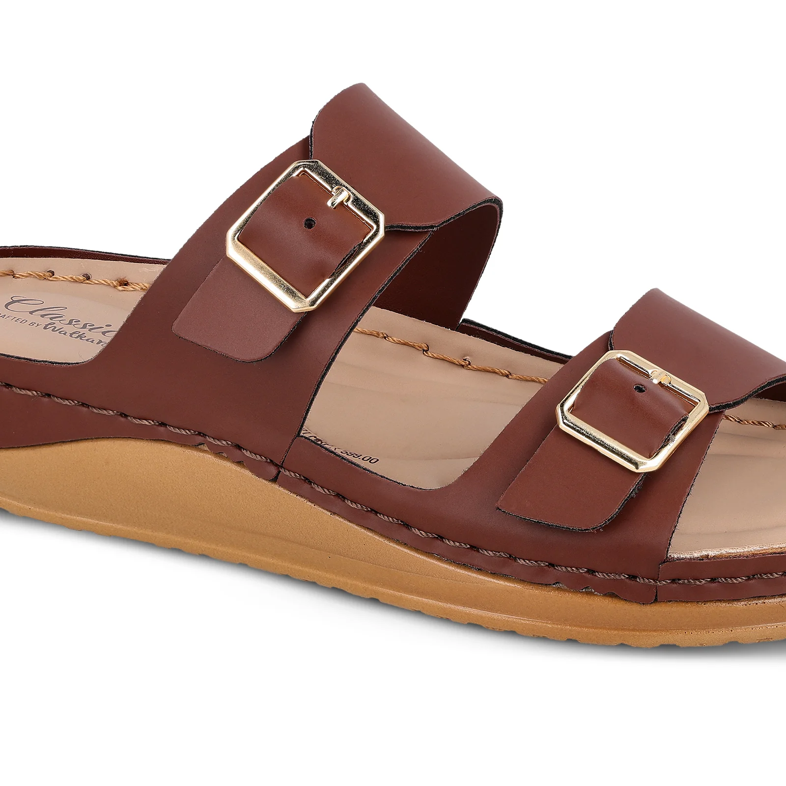 Women's Daily Wear Comfort Sandals  - WLP74021 Brown - Image 6