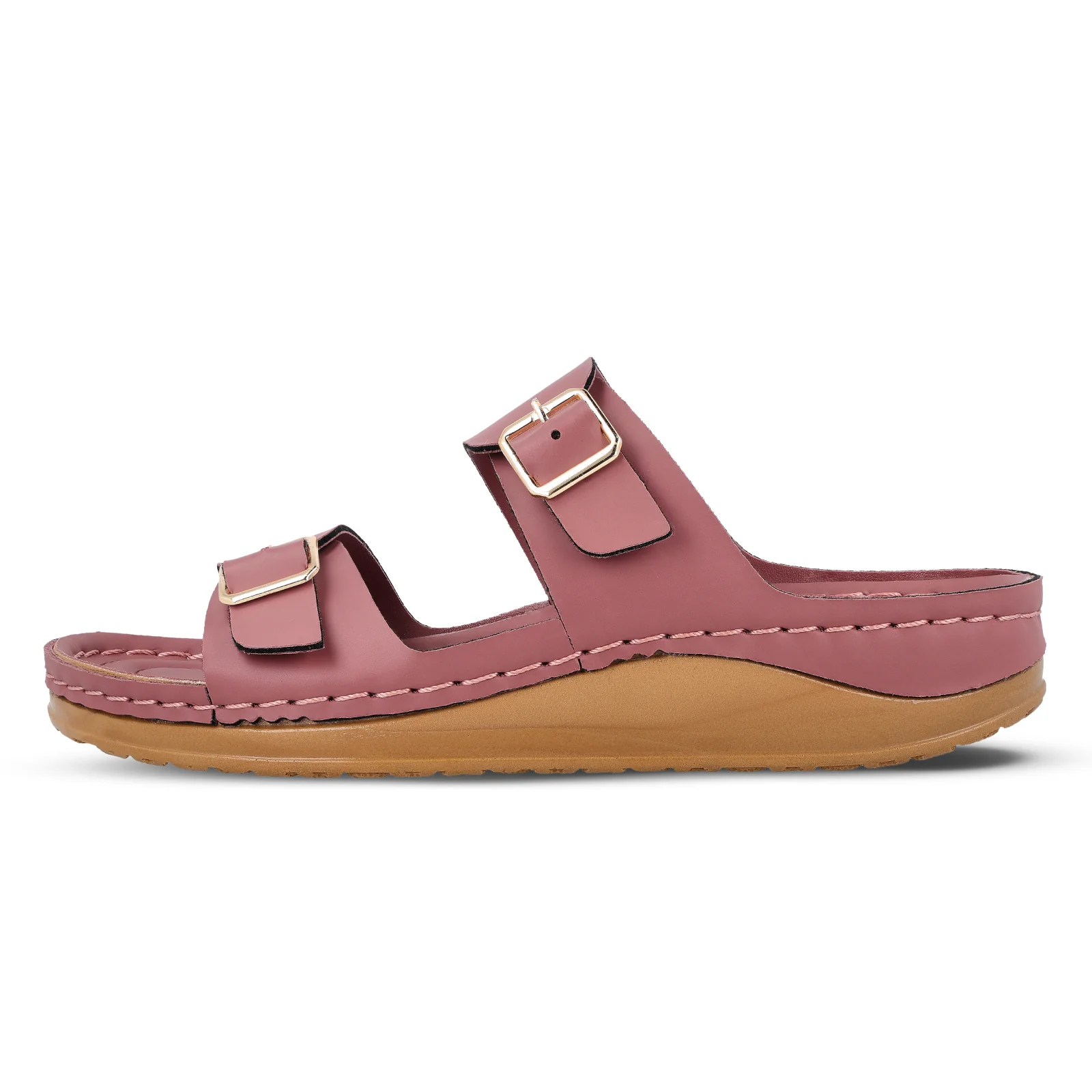 Women's Daily Wear Comfort Sandals  - WLP74021 Dusty Rose - Image 5