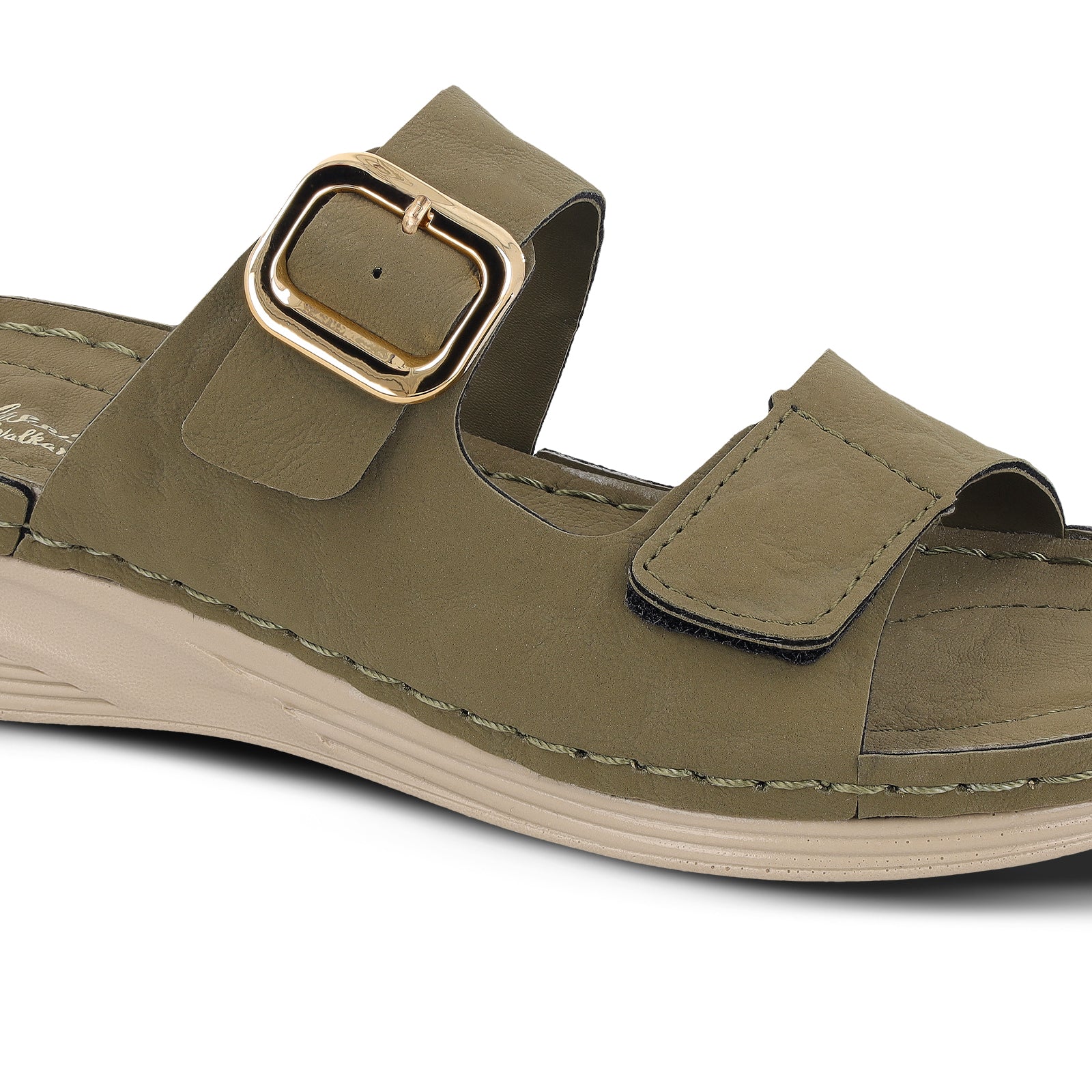 Women's Daily Wear Comfort Sandals  -WLP74026 Olive - Image 4