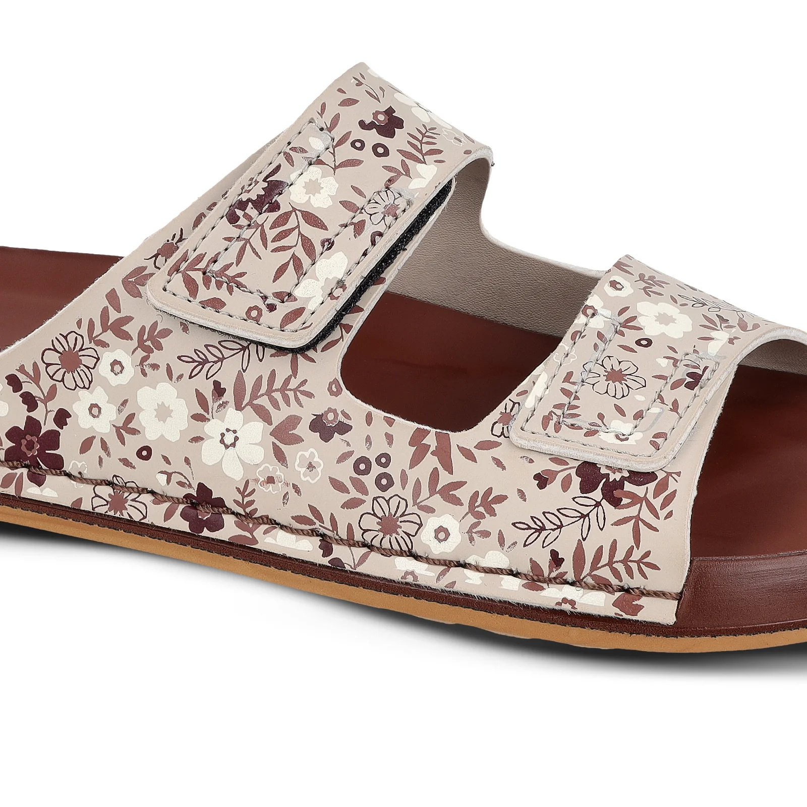 Women's Daily Wear Comfort Sandals - WLP74041 Brown - Image 5