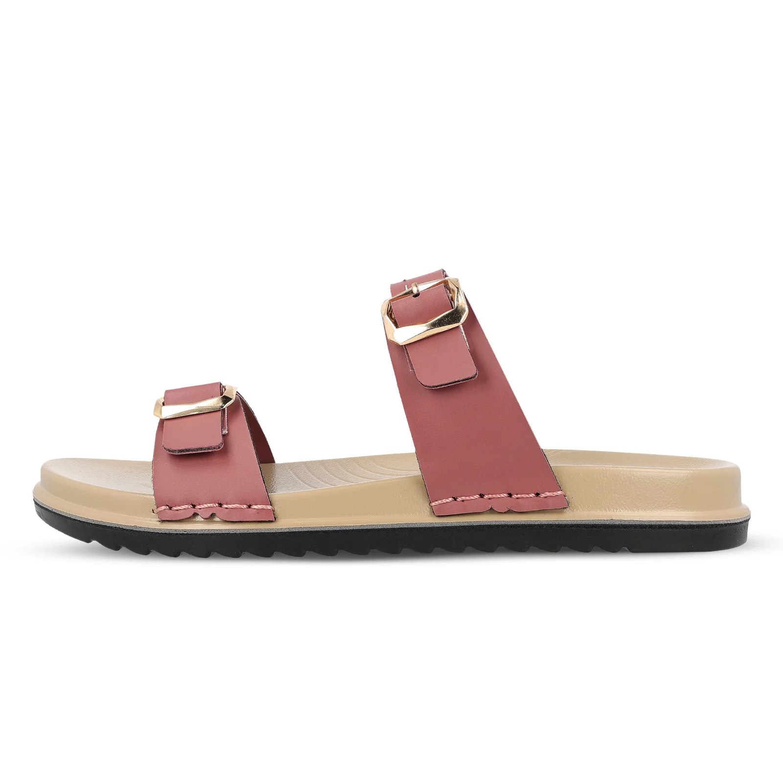 Women's Daily Wear Comfort Sandals - WLP74044 Dusty Rose - Image 3