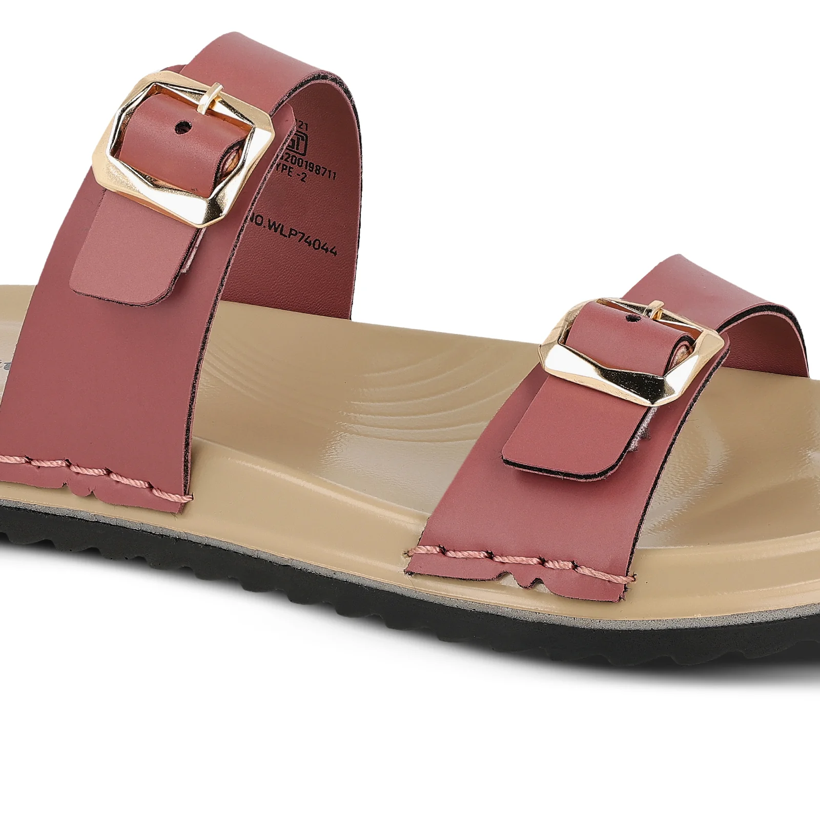 Women's Daily Wear Comfort Sandals - WLP74044 Dusty Rose - Image 4