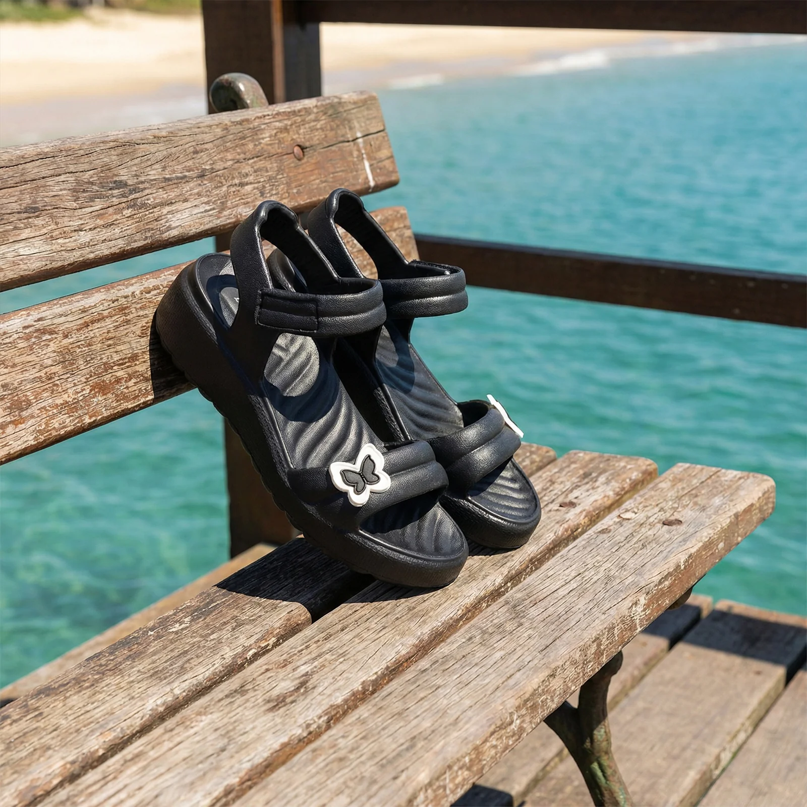 Women's Daily Wear Sandal - MI603 Black - Image 3