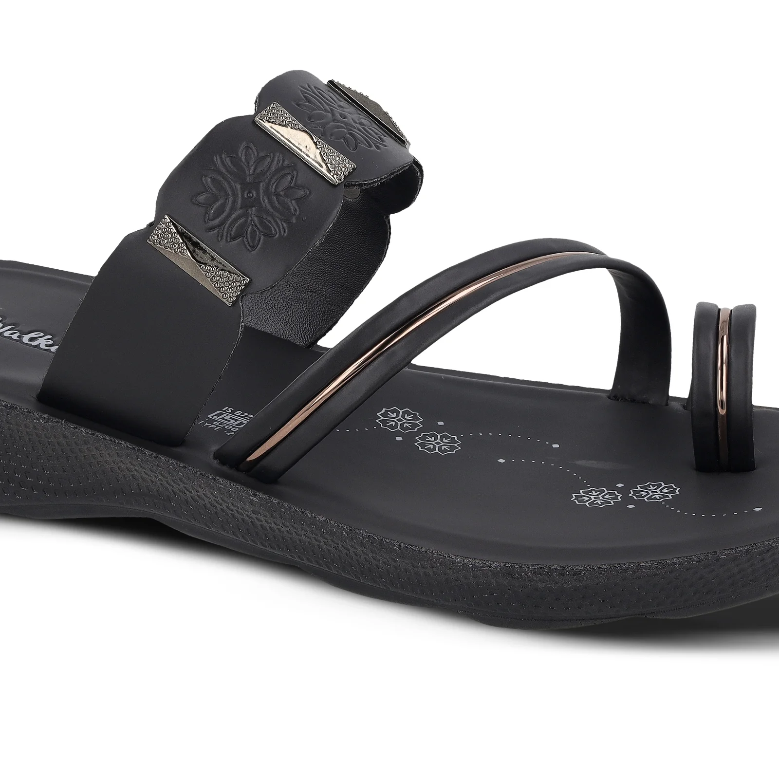 Women's Daily wear Sandal - WL7673 Black - Image 4