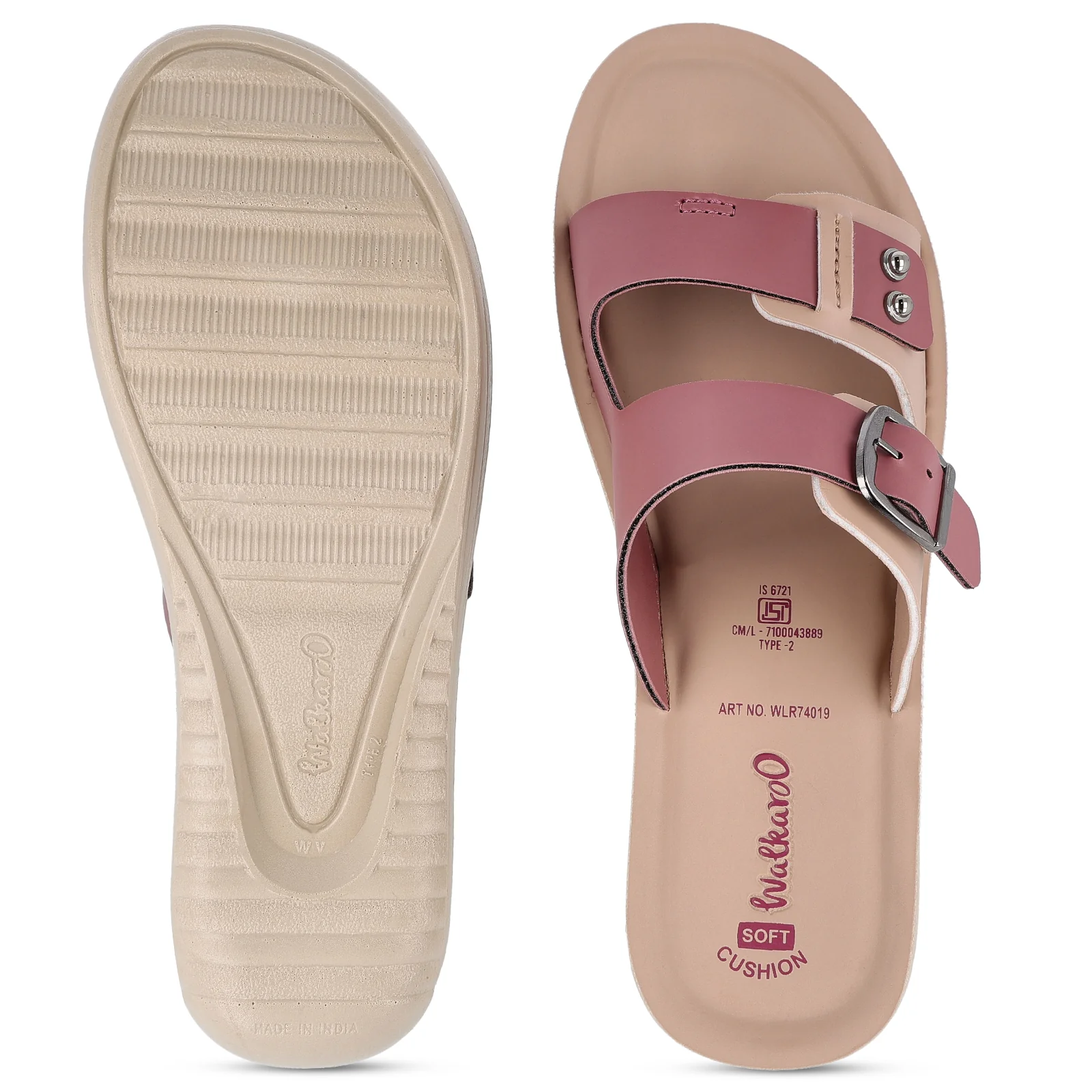 Women's Daily Wear Sandal  - WLR74019 Dusty Rose - Image 3