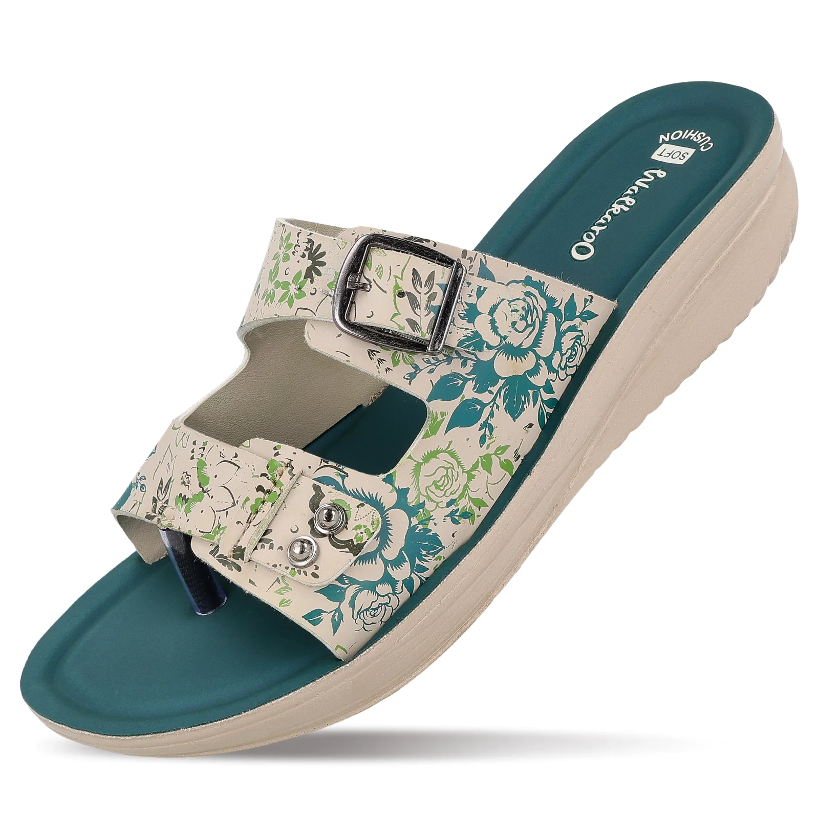 Women's Daily Wear Sandal  - WLR74019 Green - Image 6