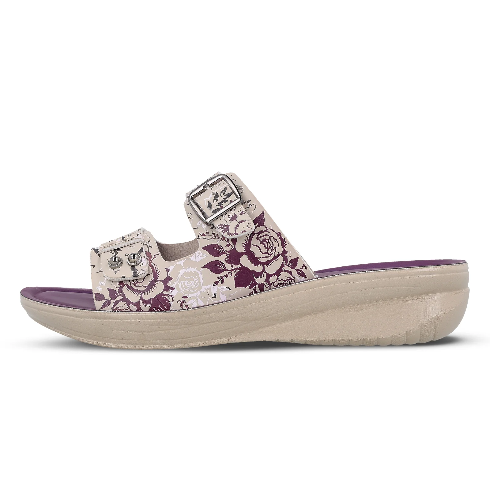 Women's Daily Wear Sandal  - WLR74019 Plum - Image 3