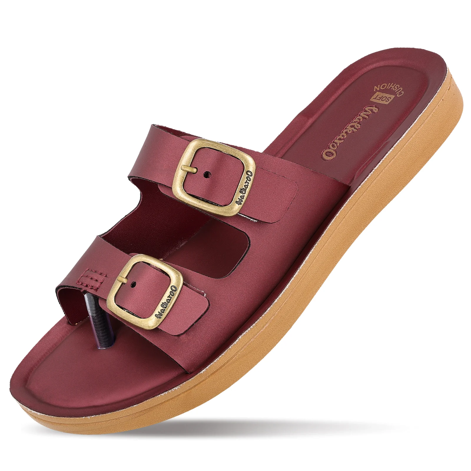 Women's Daily Wear Sandals - BX2554 Burgandy - Image 5