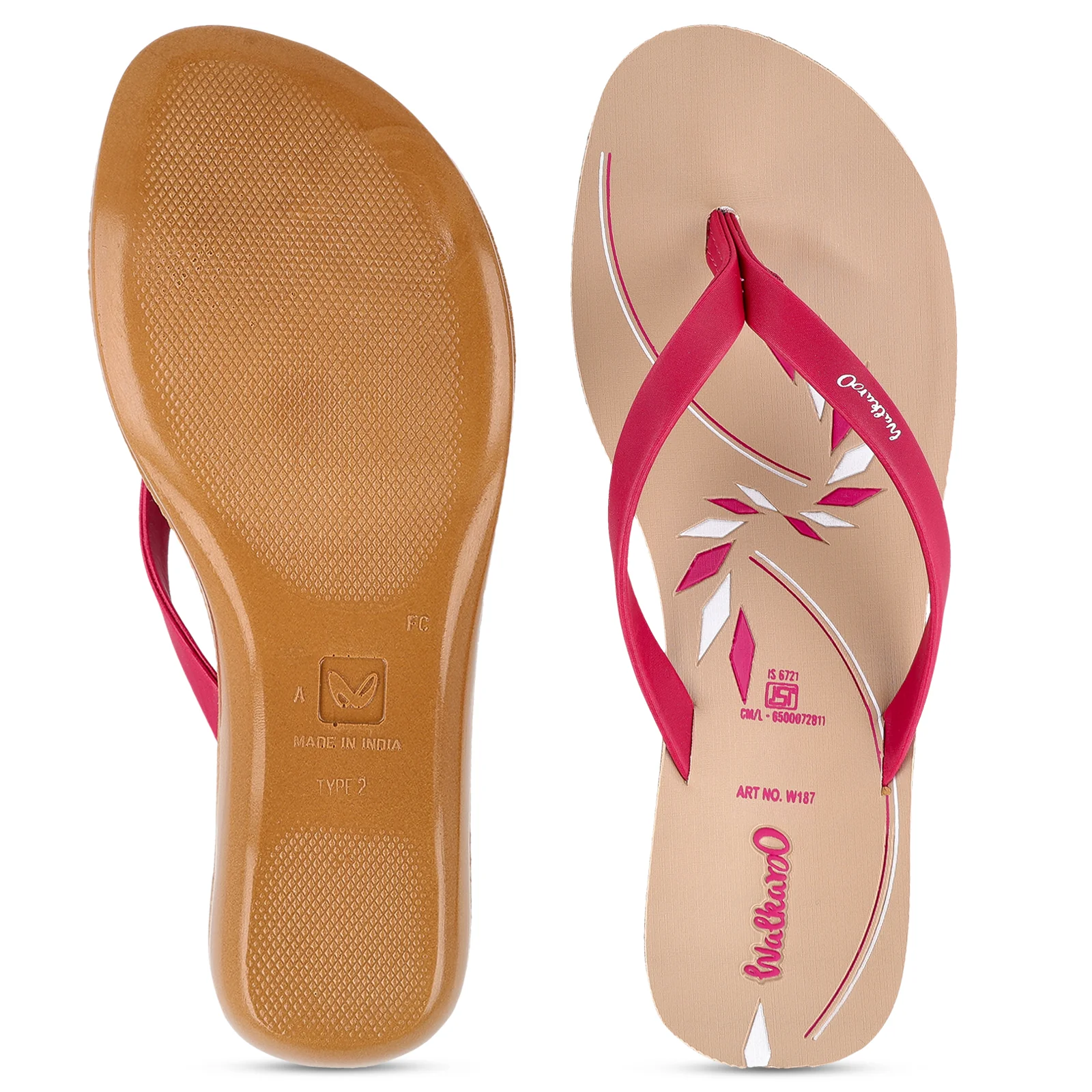Women's Daily Wear Sandals - W187 Pink - Image 2