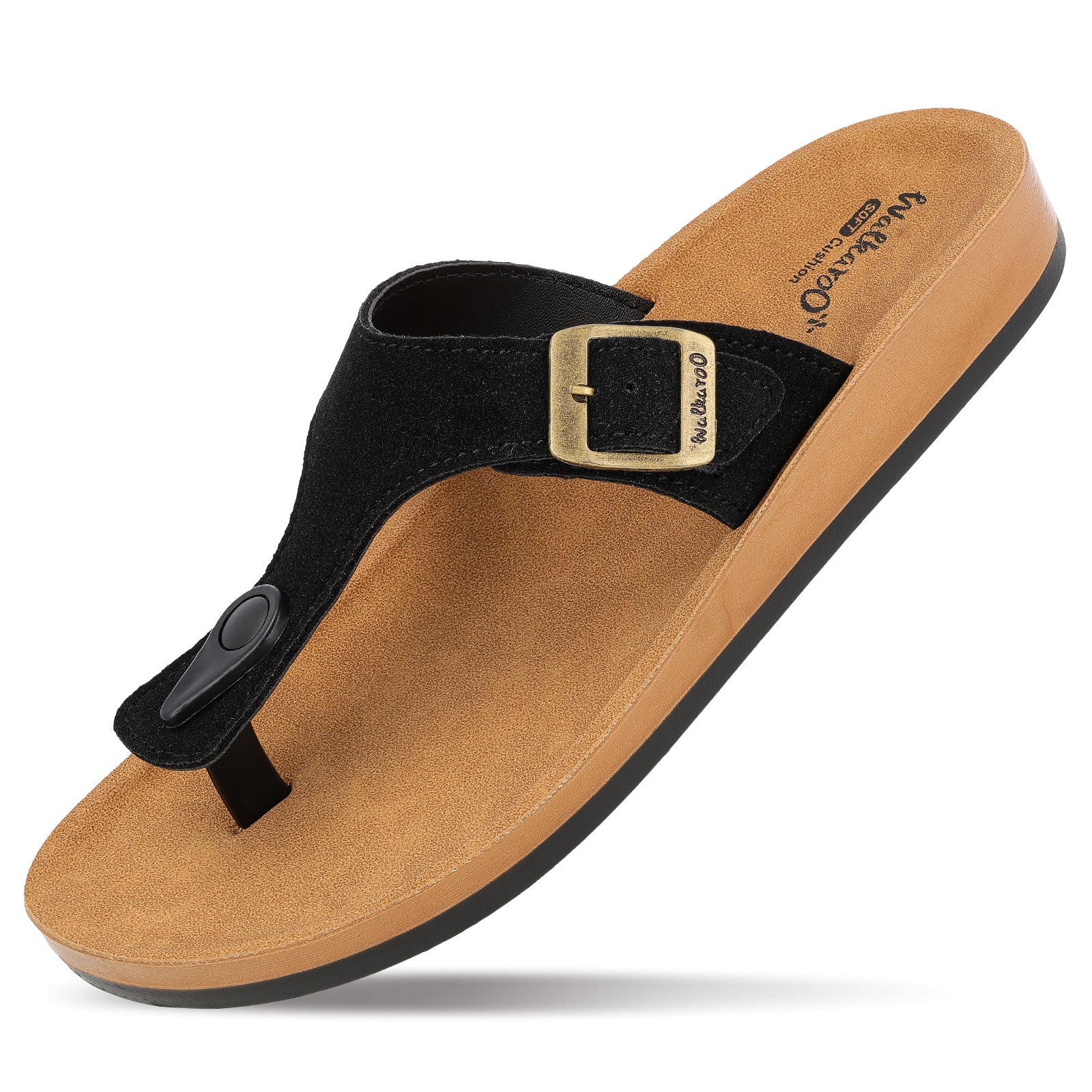 Women's Daily Wear Sandals - WE2349 Black Beige - Image 5