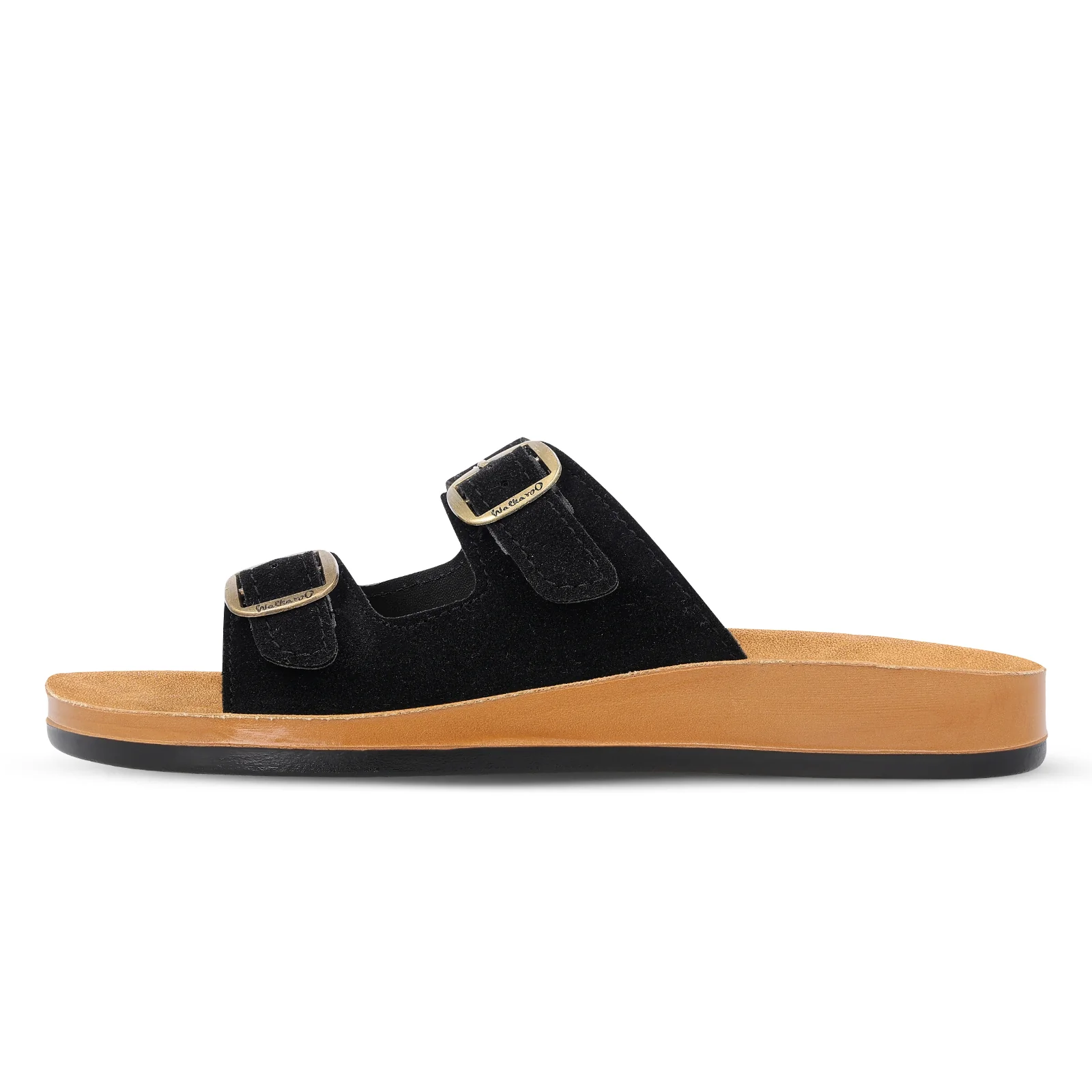 Women's Daily Wear Sandals - WE2362 Black Beige - Image 4