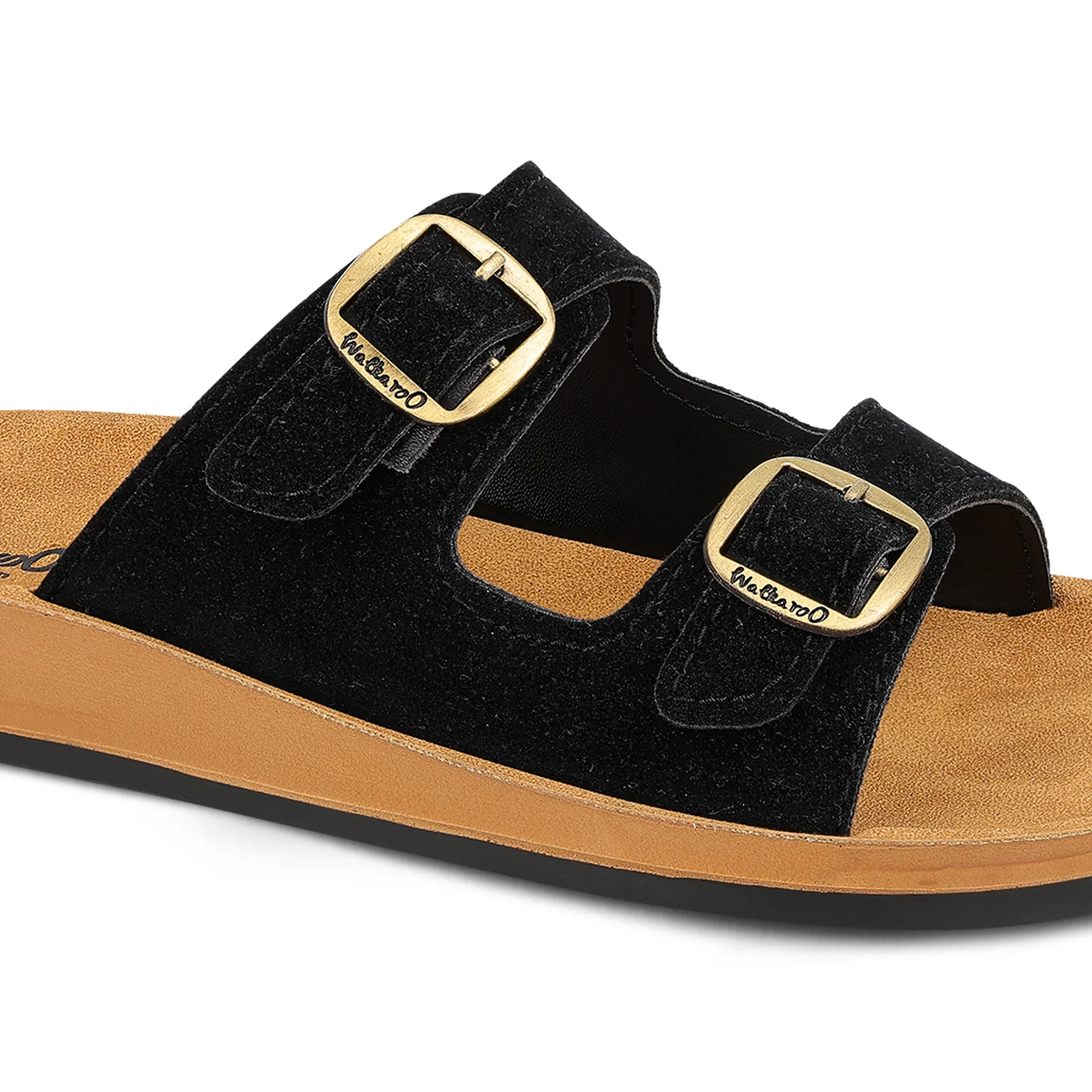Women's Daily Wear Sandals - WE2362 Black Beige - Image 5
