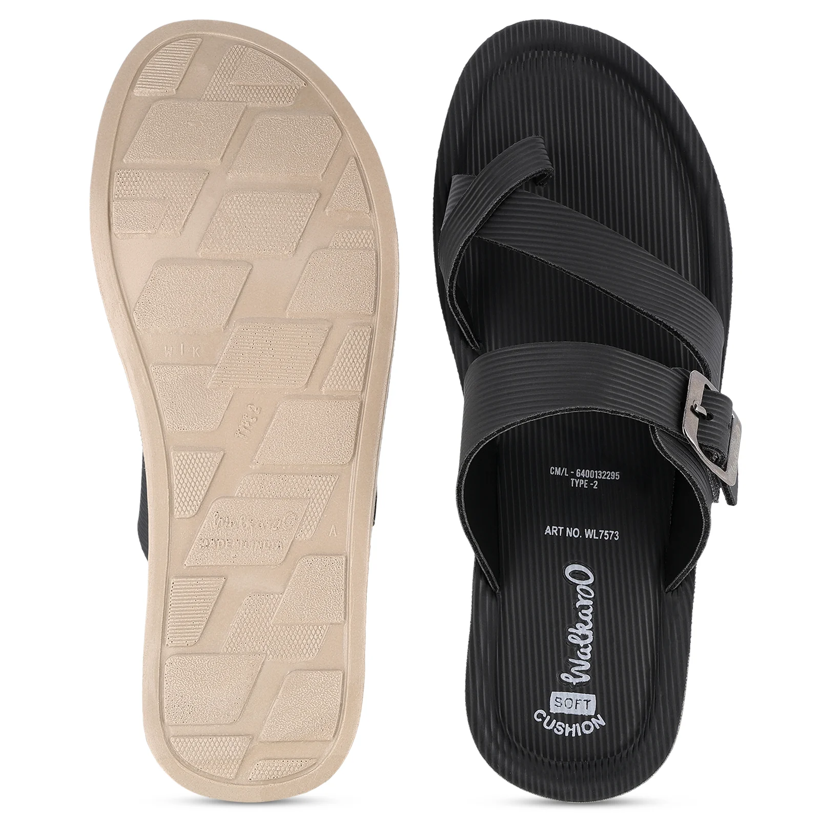Women's Daily Wear Sandals  - WL7573 Black - Image 3