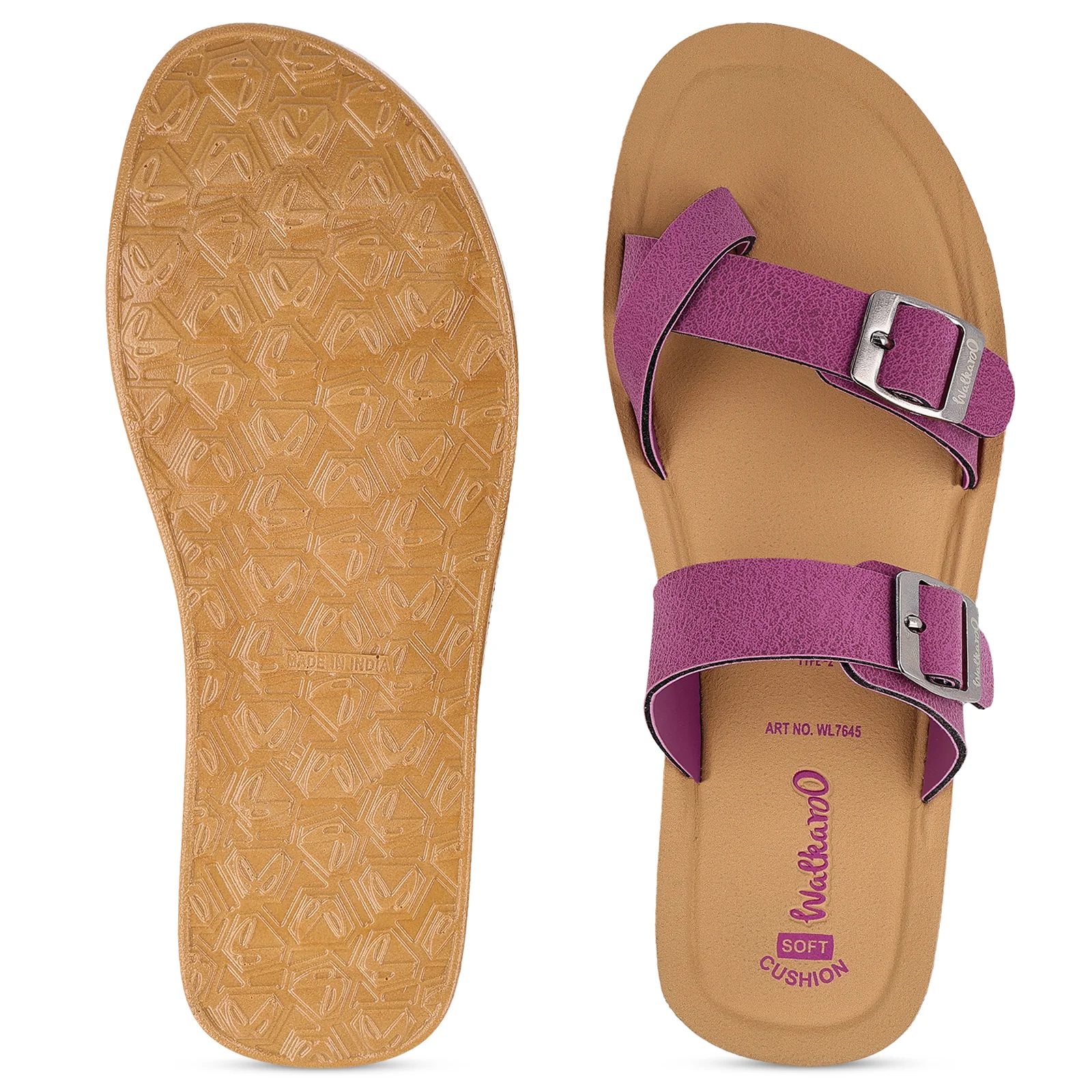 Women's Daily Wear Sandals  - WL7645 Plum - Image 2