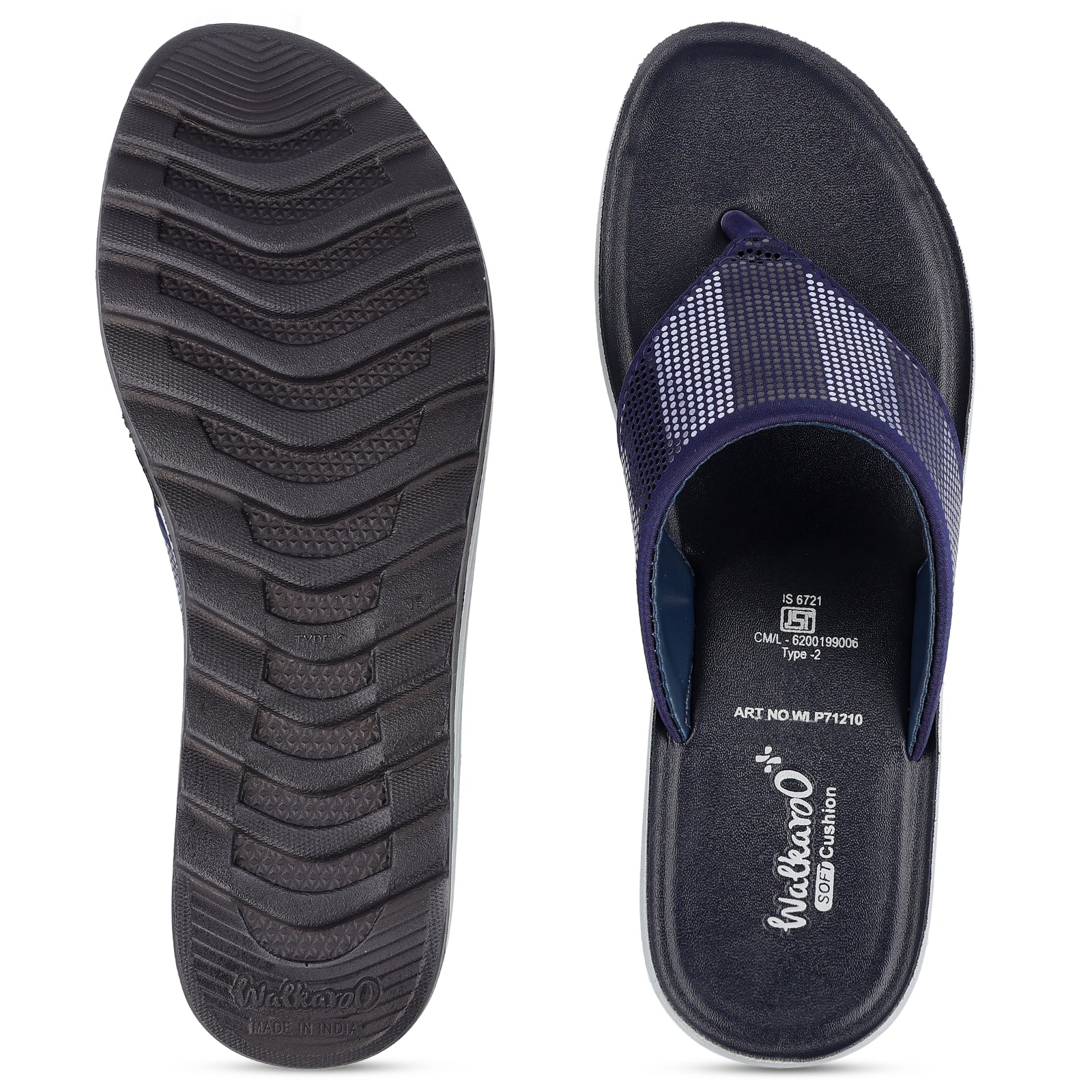 Women's Daily Wear Sandals - WLP71210 Navy Blue - Image 2