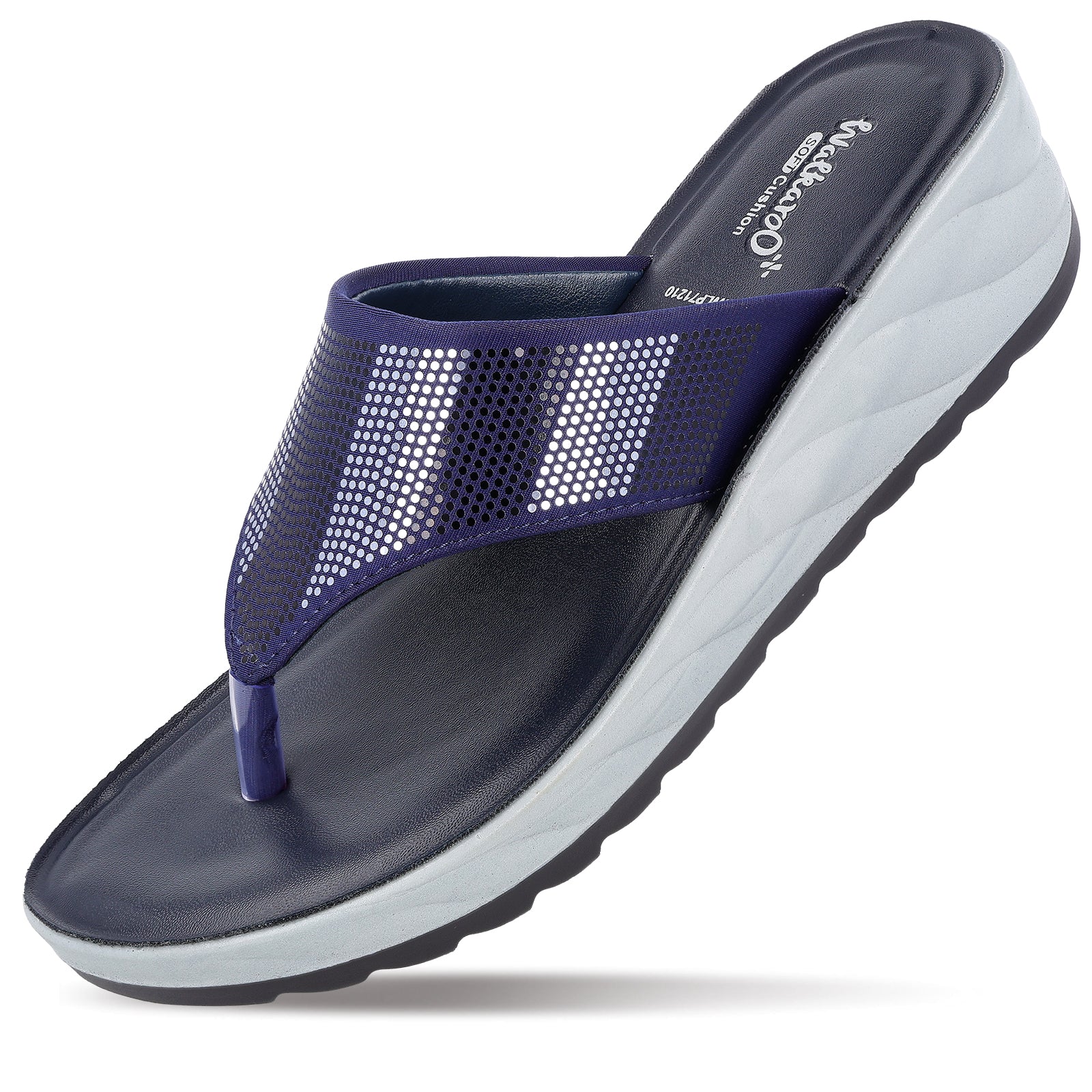 Women's Daily Wear Sandals - WLP71210 Navy Blue - Image 5