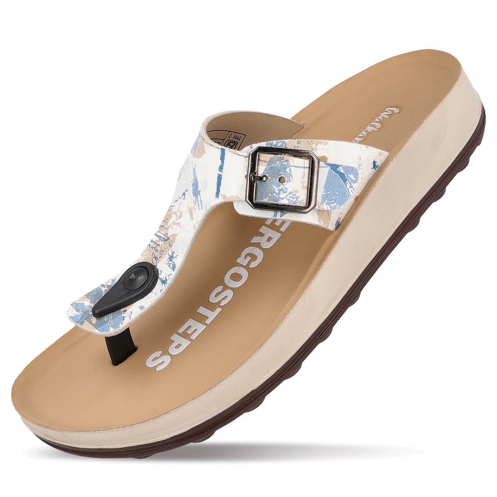 Women's Daily Wear Sandals - WLP71224 Blue Beige - Image 6