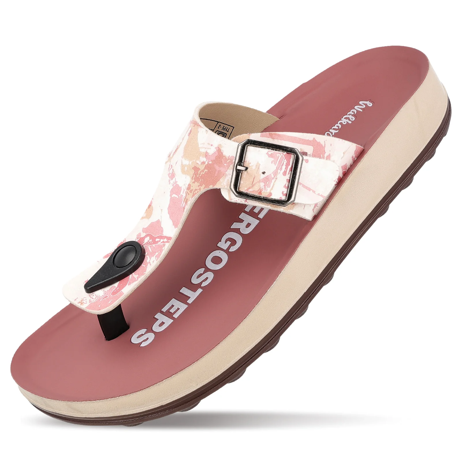 Women's Daily Wear Sandals - WLP71224 Dusty Rose - Image 6