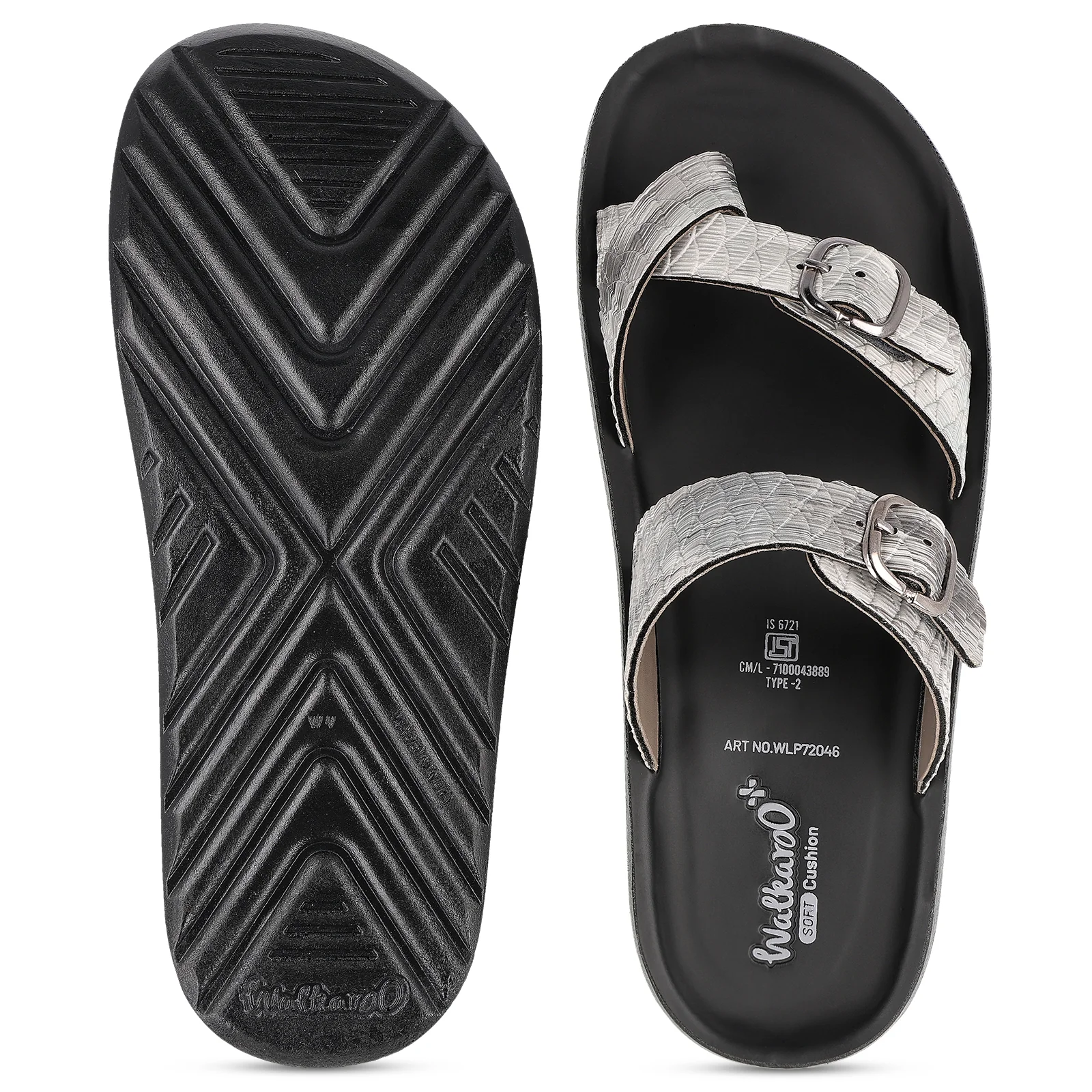 Women's Daily Wear Sandals - WLP72046 Black - Image 3