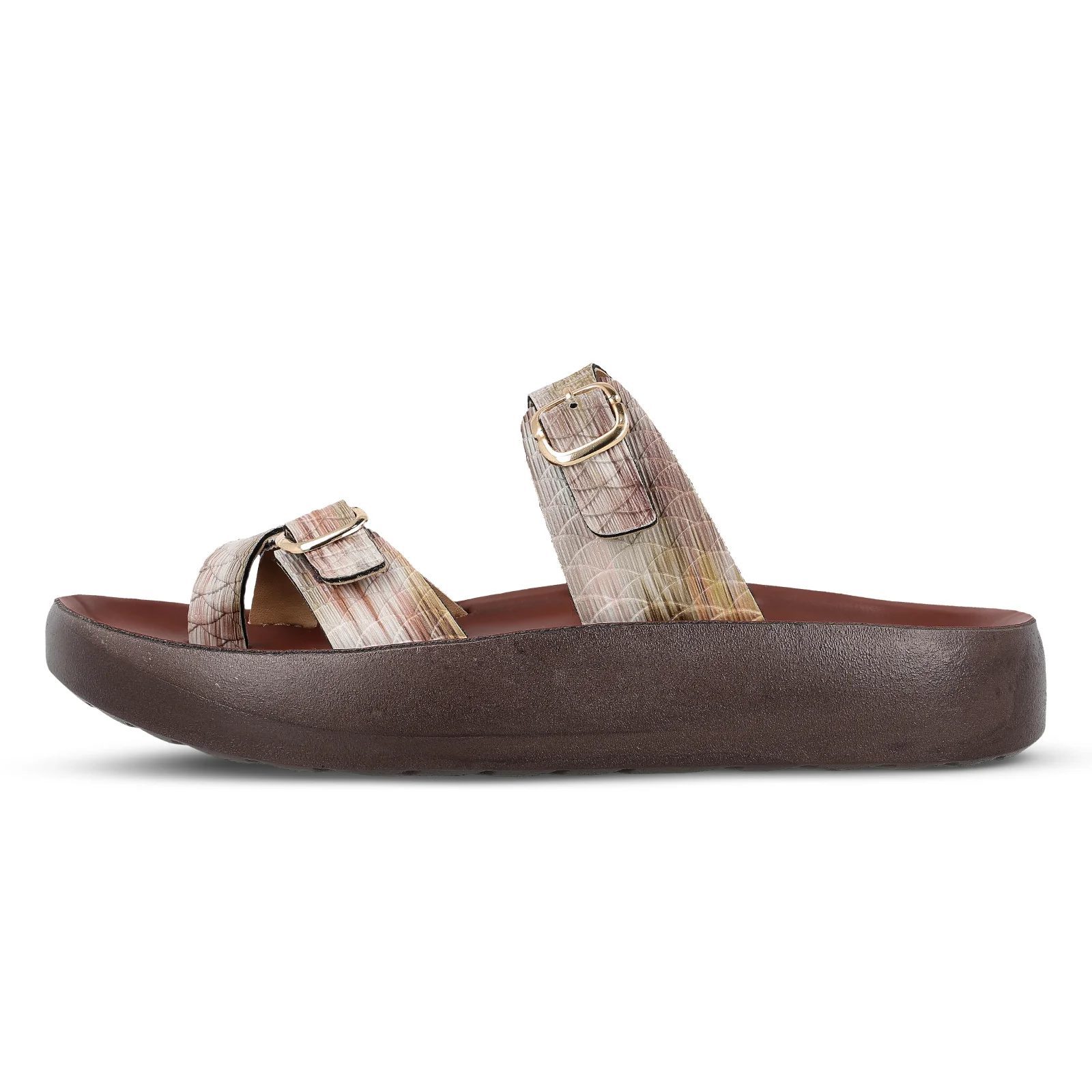 Women's Daily Wear Sandals - WLP72046 Brown - Image 4