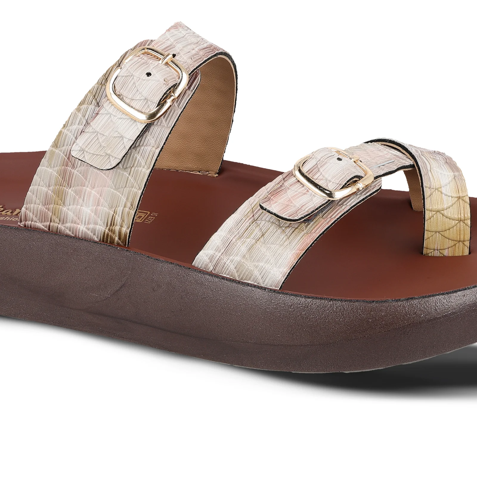 Women's Daily Wear Sandals - WLP72046 Brown - Image 5