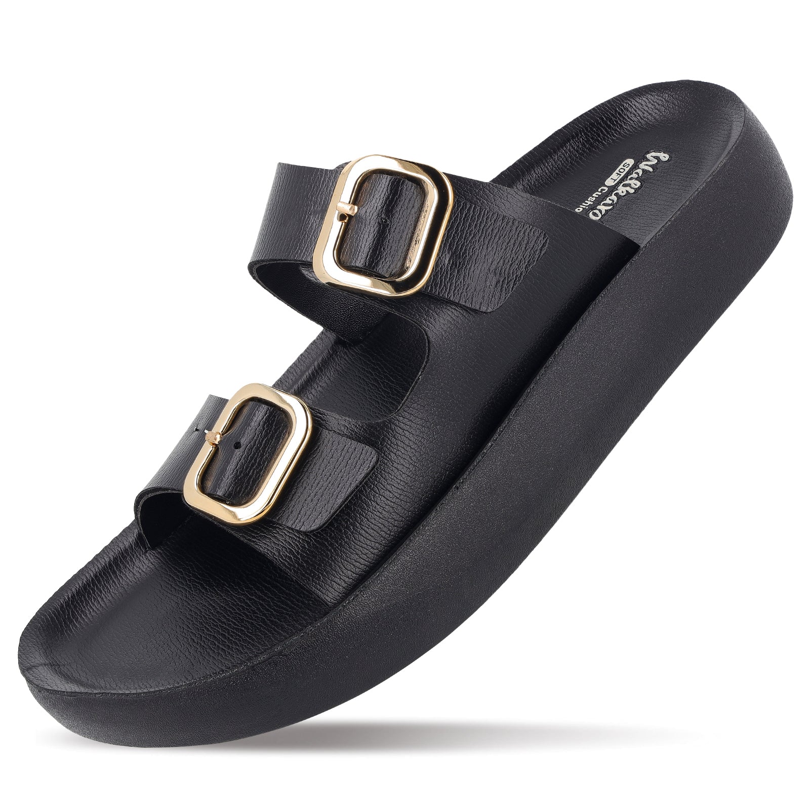 Women's Daily Wear Sandals - WLP74038 Black - Image 6
