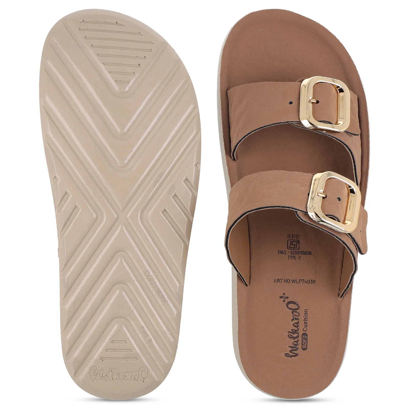 Women's Daily Wear Sandals - WLP74038 French Beige - Image 3