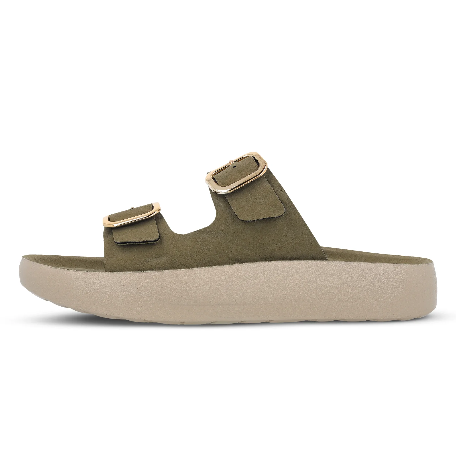 Women's Daily Wear Sandals - WLP74038 Olive - Image 4