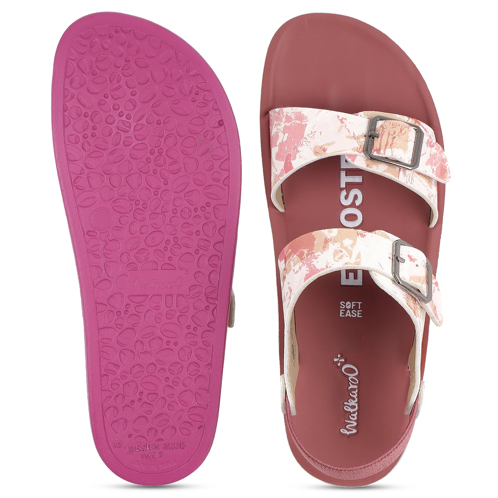Women's Daily Wear Sandals - WLP77039 Dusty Rose - Image 3