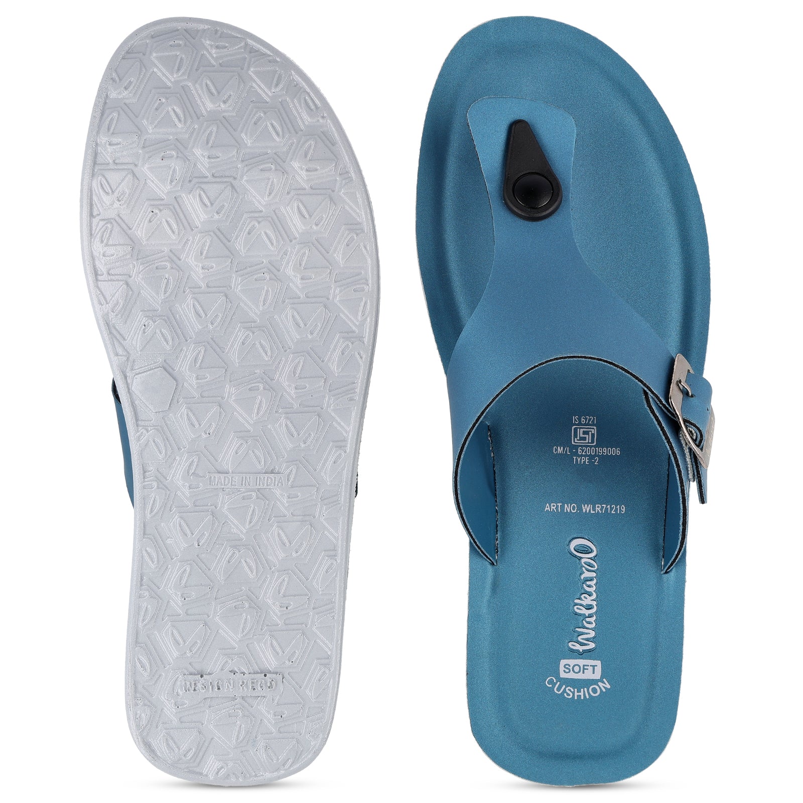 Women's Daily Wear Sandals - WLR71219 Peacock Blue - Image 2