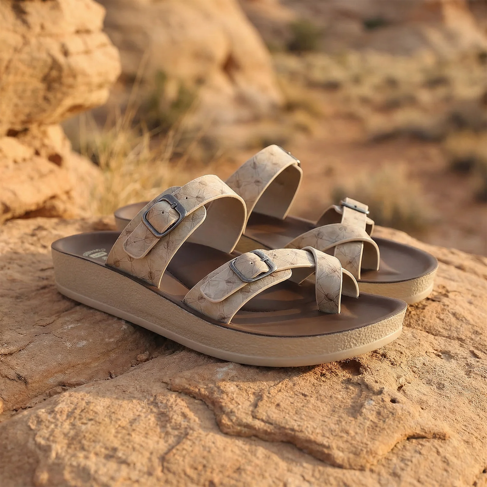 Women's Daily Wear Sandals - WLR72052 Espresso - Image 2