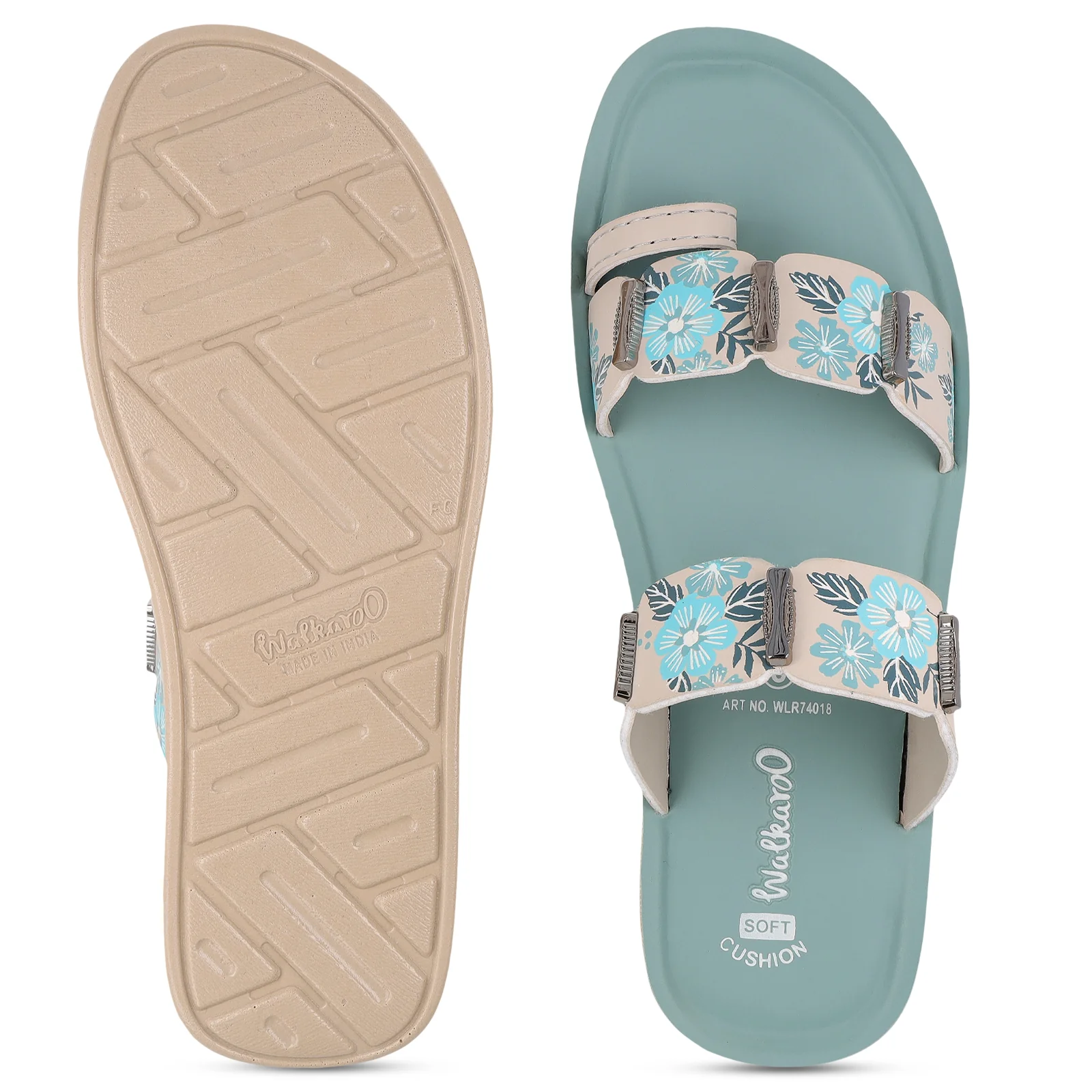 Women's Daily Wear Sandals - WLR74018 Turquoise Blue - Image 3