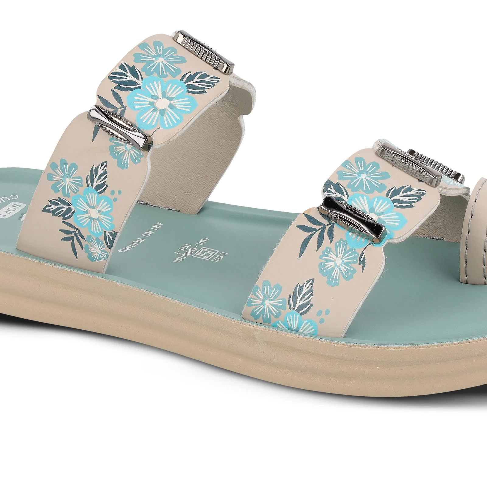 Women's Daily Wear Sandals - WLR74018 Turquoise Blue - Image 5