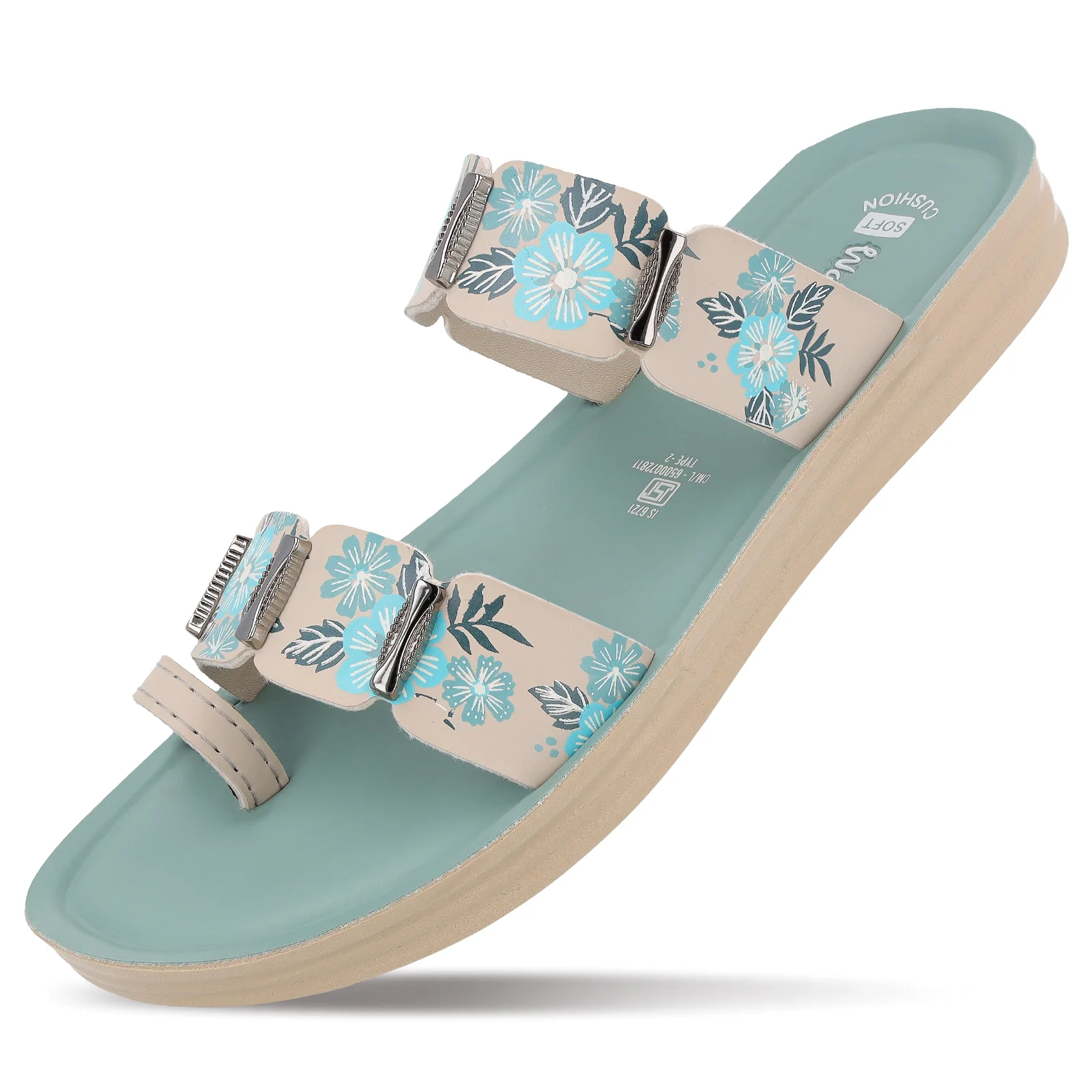 Women's Daily Wear Sandals - WLR74018 Turquoise Blue - Image 6